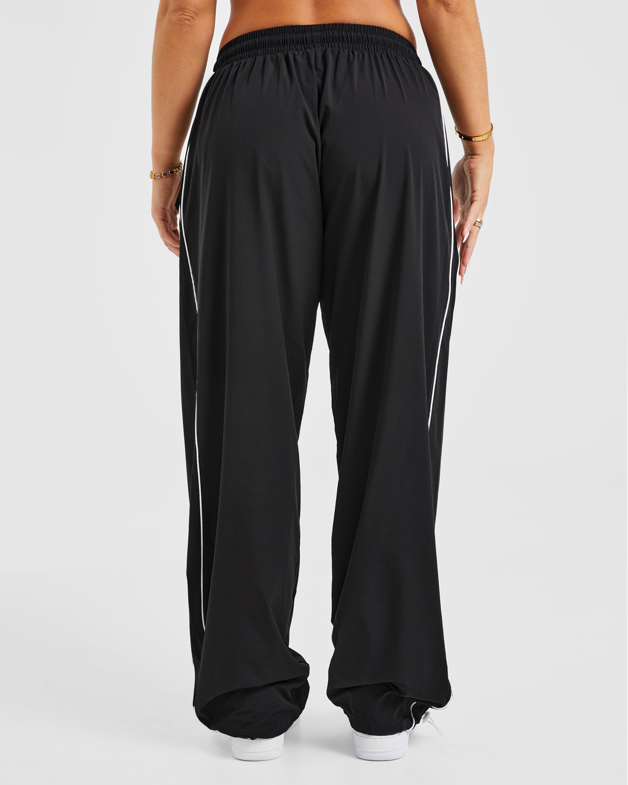 Justine Oversized Track Joggers - Noir