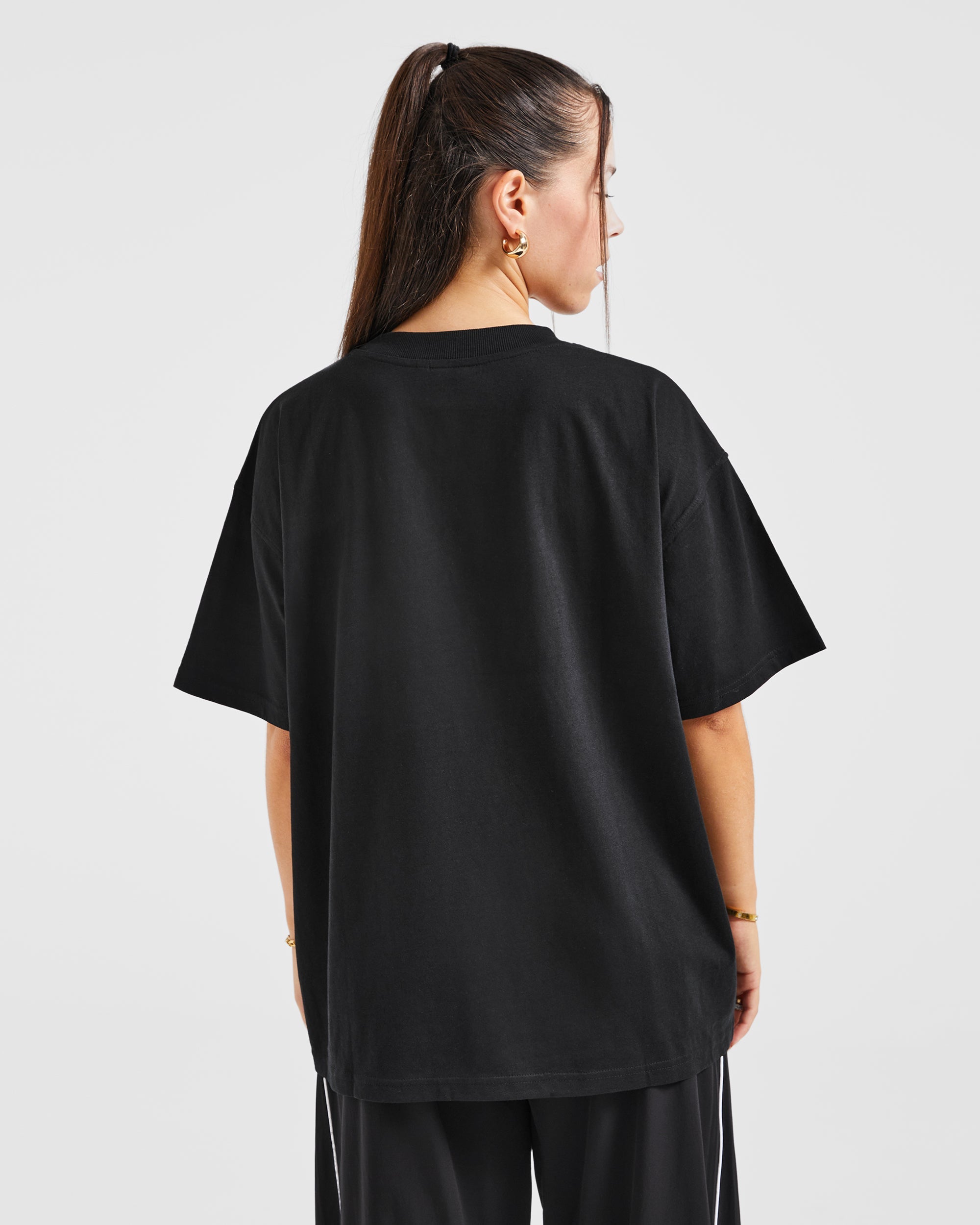 Justine Oversized T Shirt - Noir