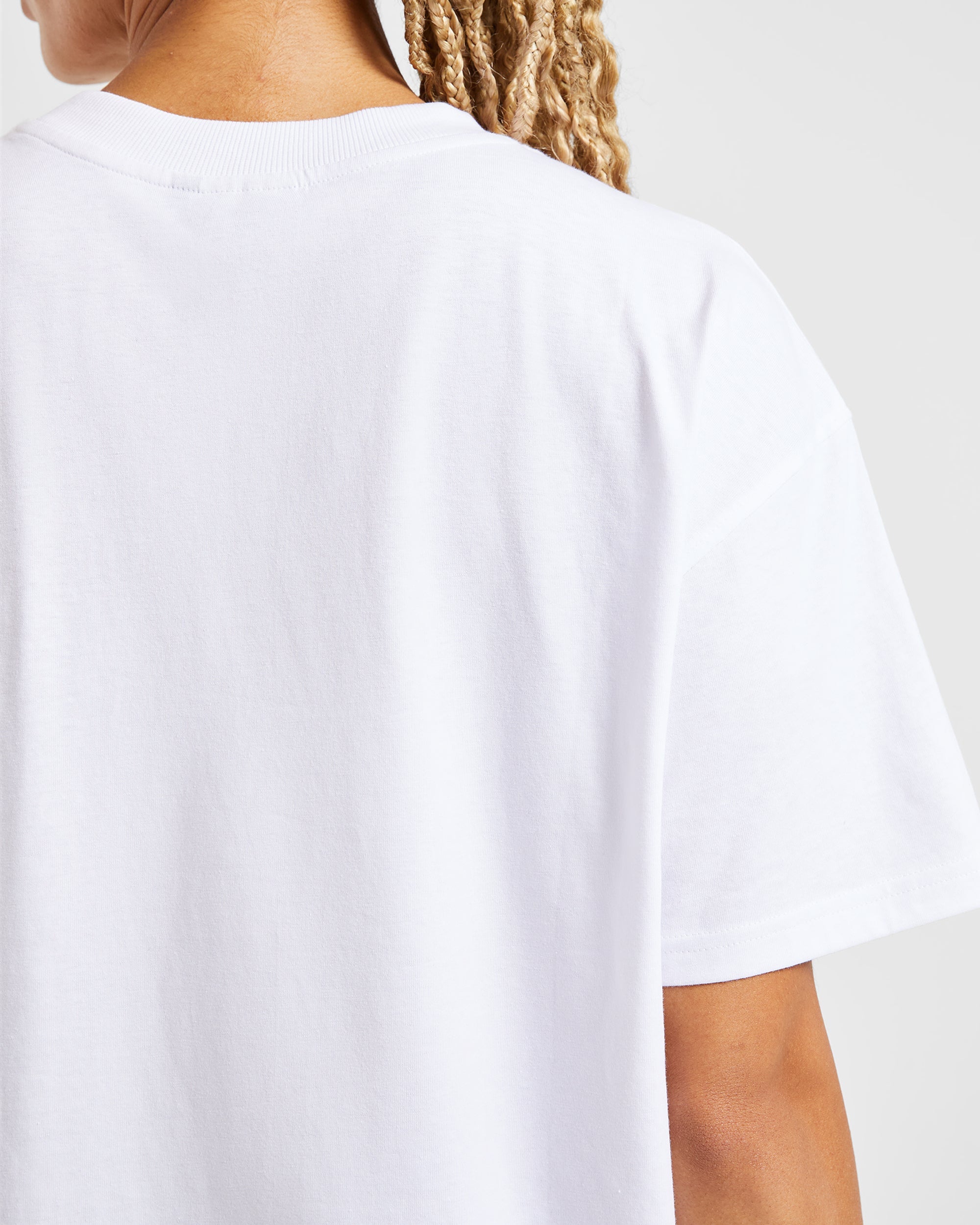 Justine Oversized T Shirt - Blanc