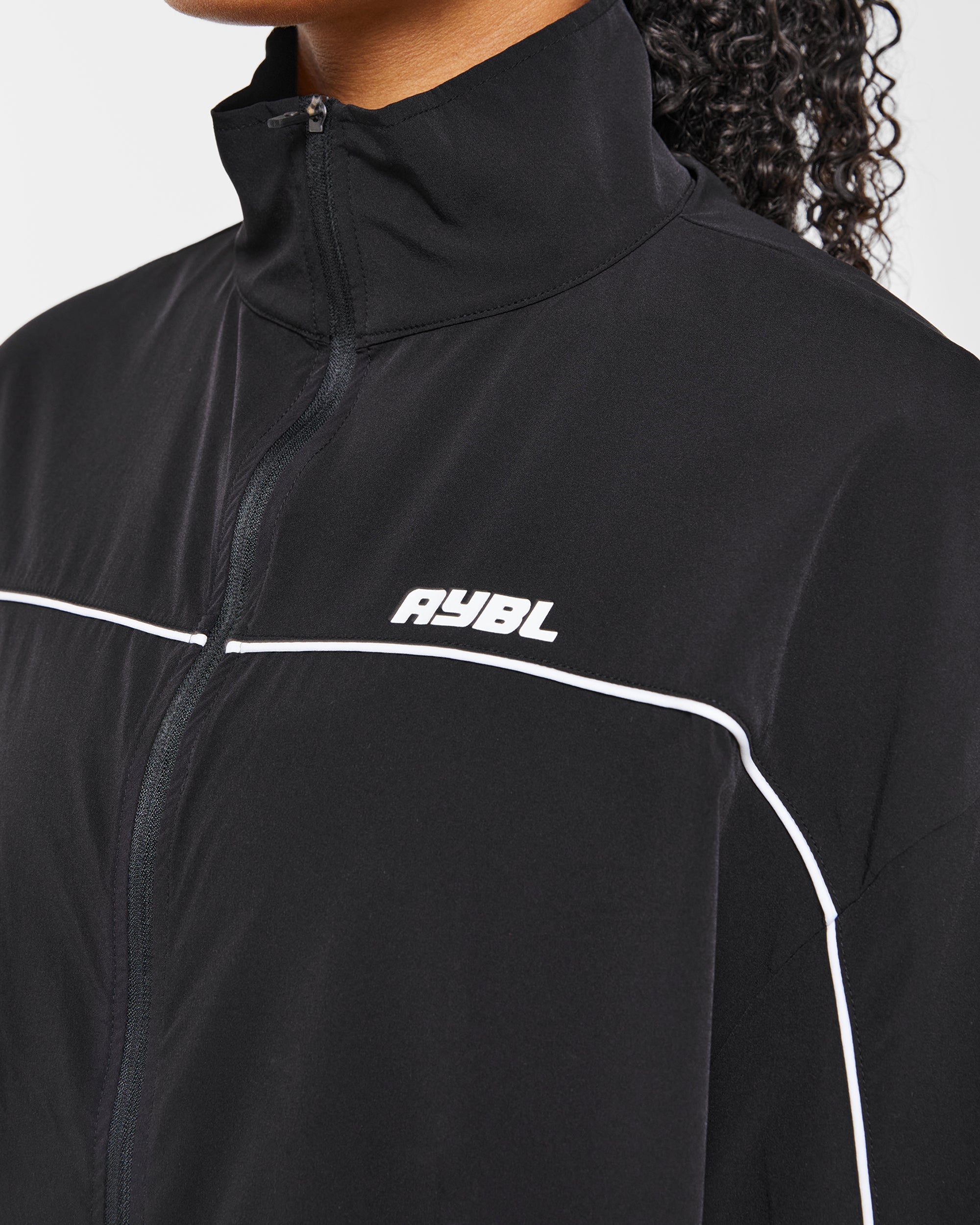 Justine Oversized Track Jacket - Noir