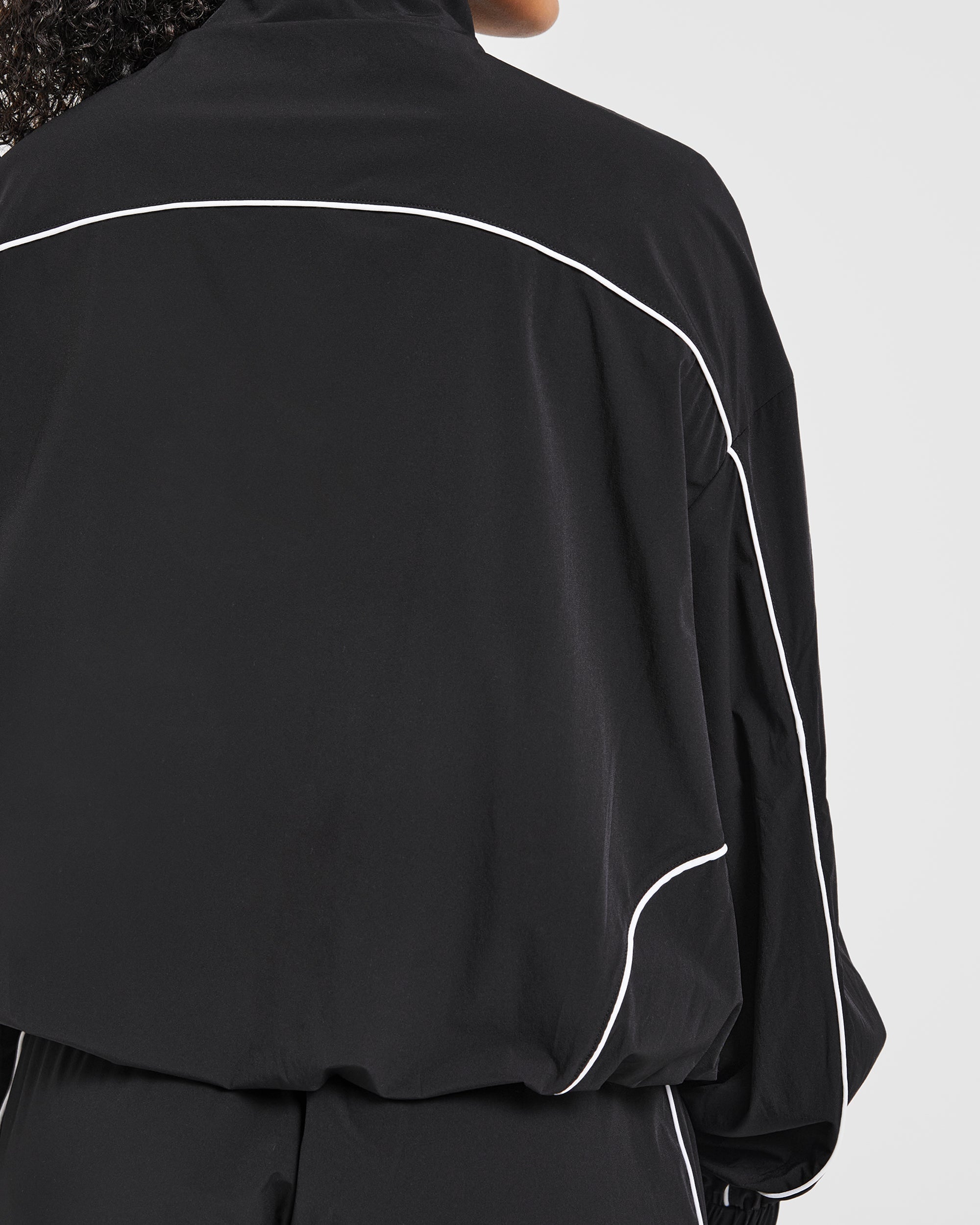 Justine Oversized Track Jacket - Noir