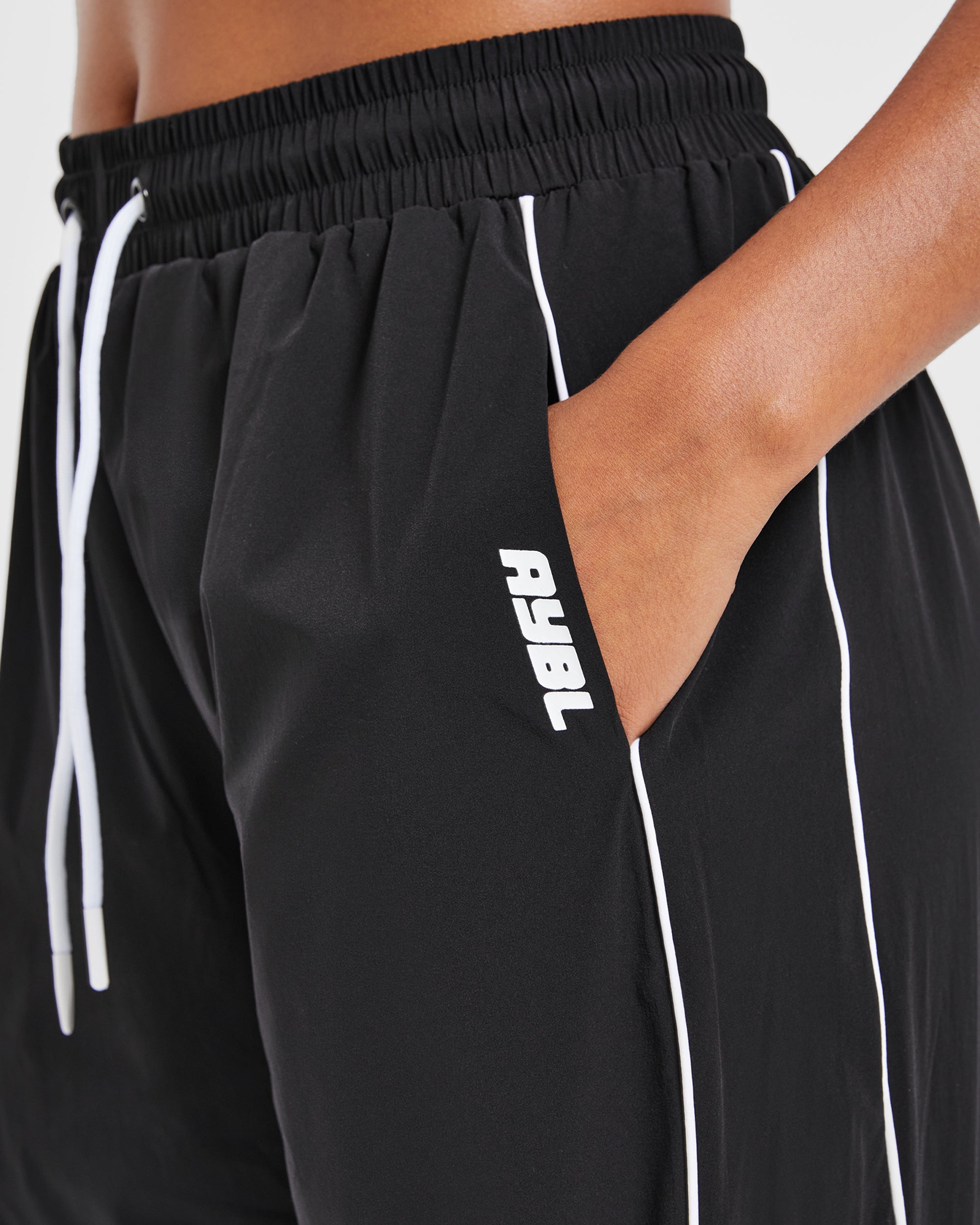 Justine Oversized Track Joggers - Noir