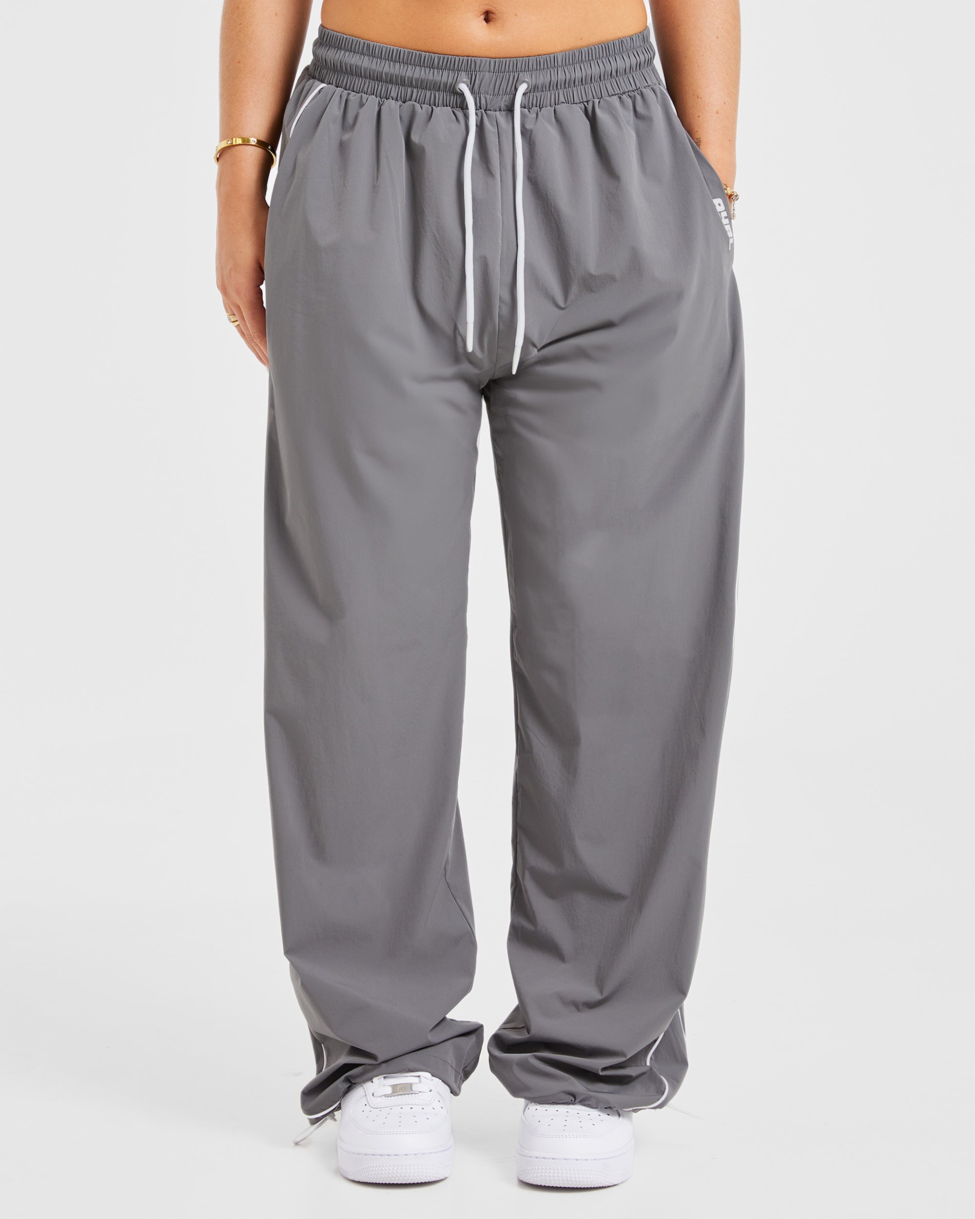 Justine Oversized Track Joggers - Gris