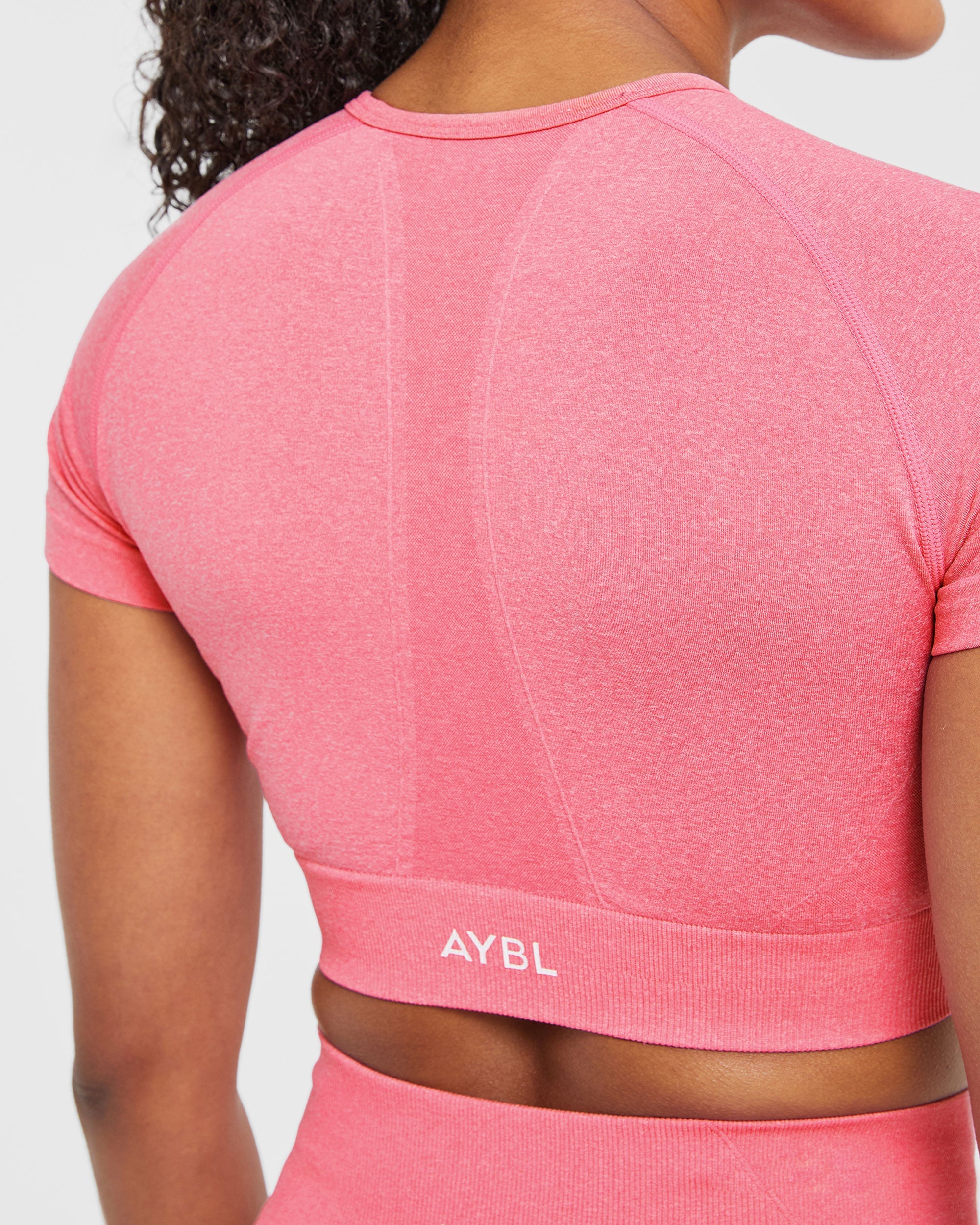 Empower Seamless Crop Top - Rose Marl