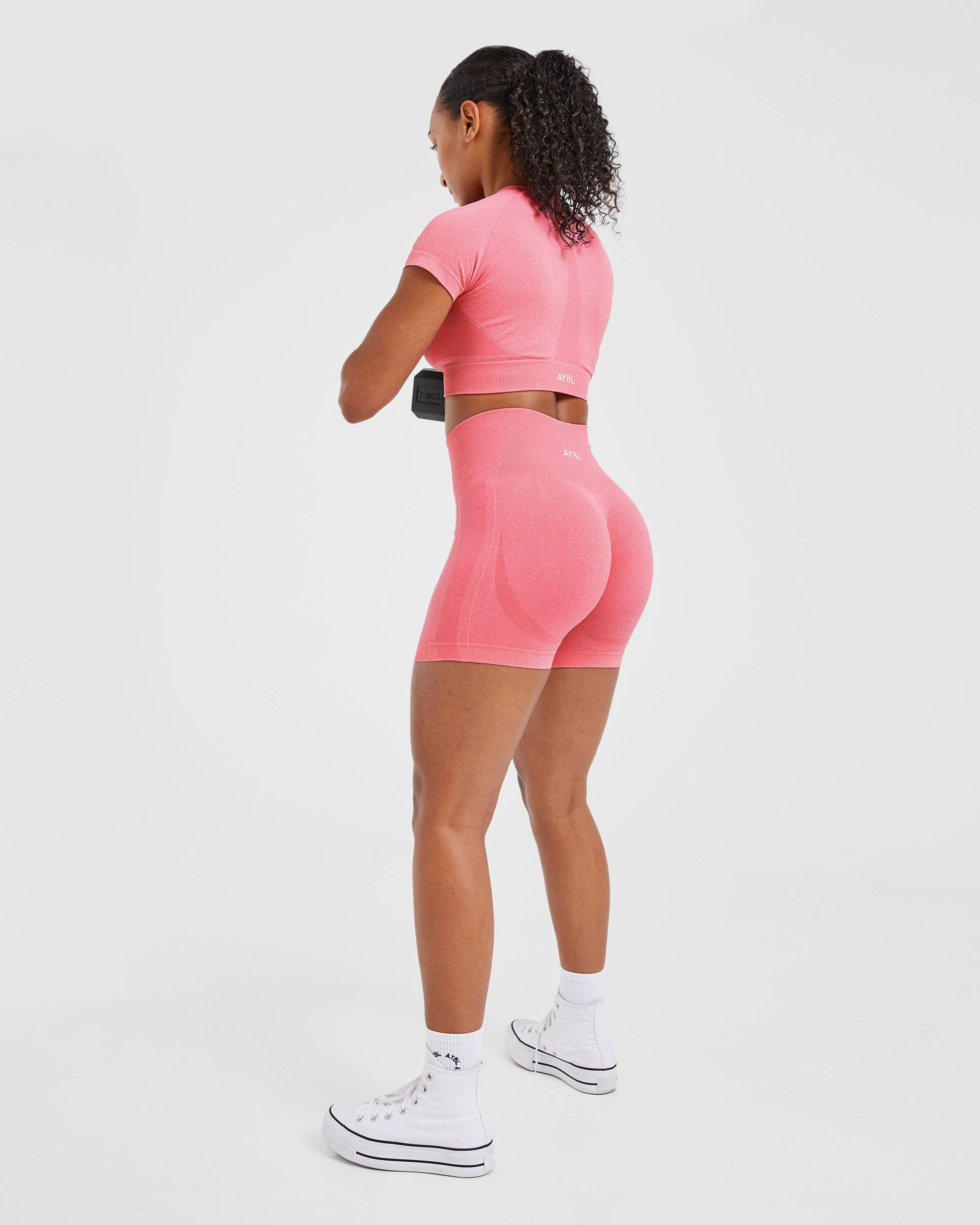 Empower Seamless Shorts - Rose Marl