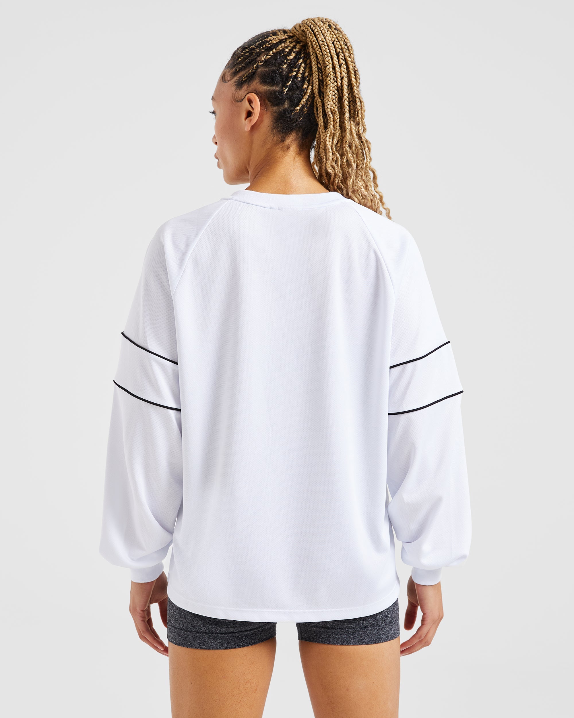 Justine Long Sleeve Jersey - Blanc