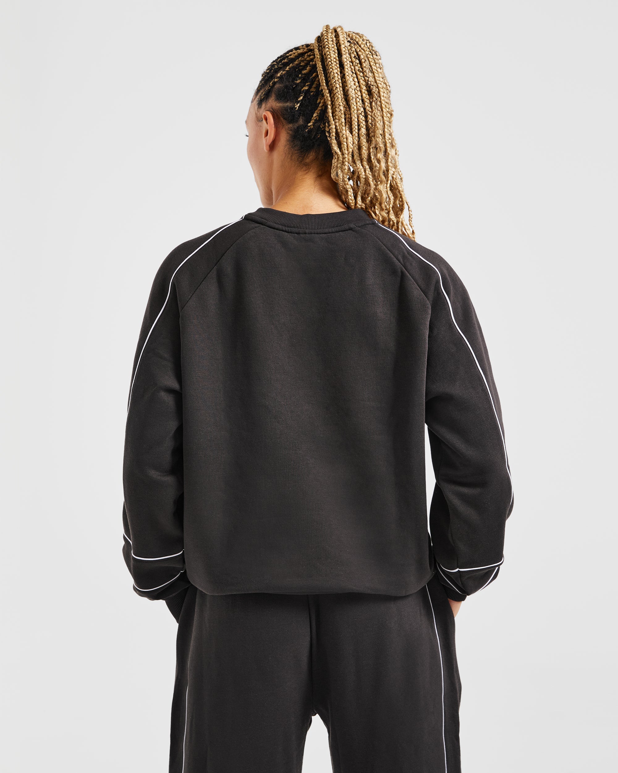 Justine Oversized Sweater - Washed Black