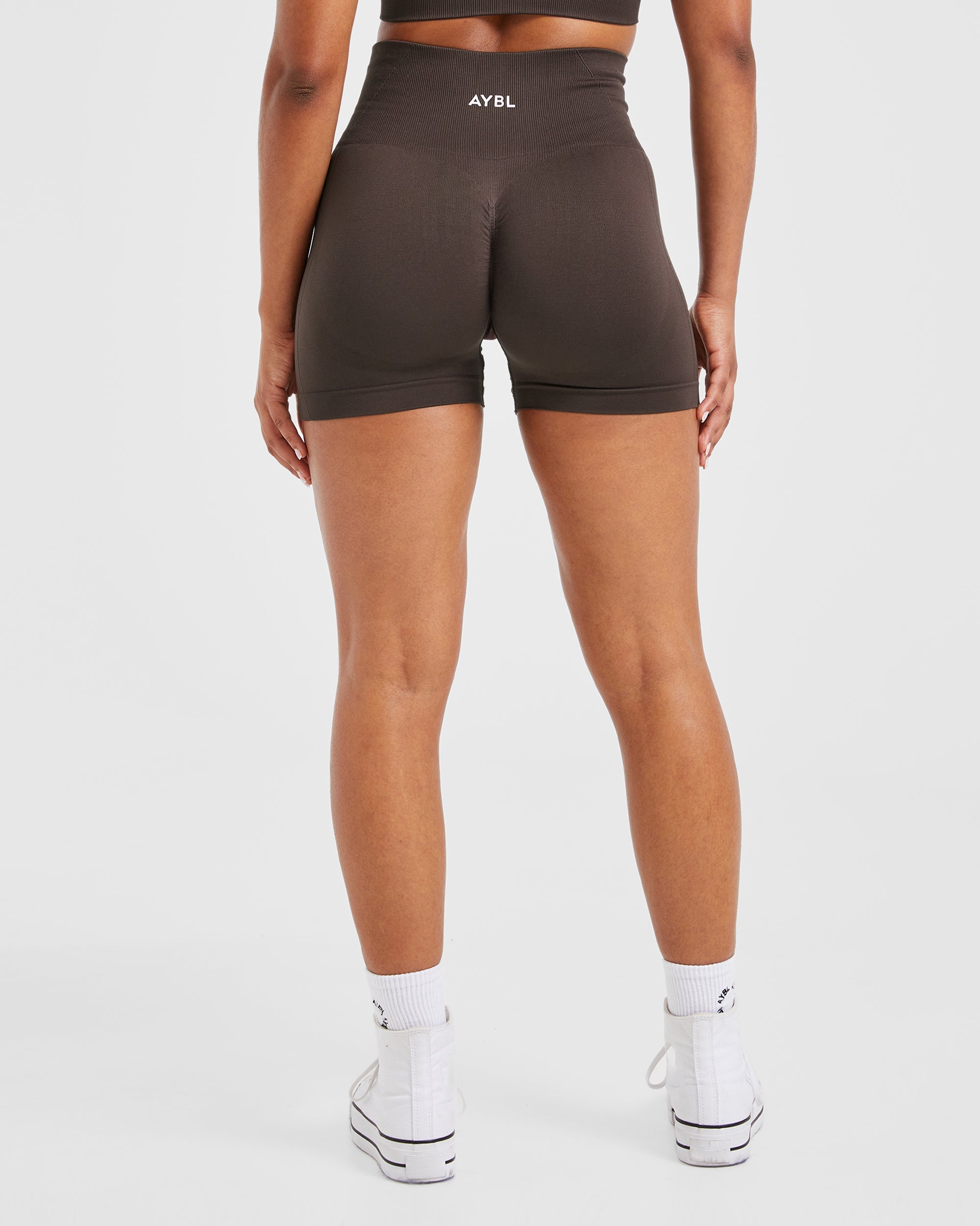 Empower Seamless Shorts - Cocoa Marron