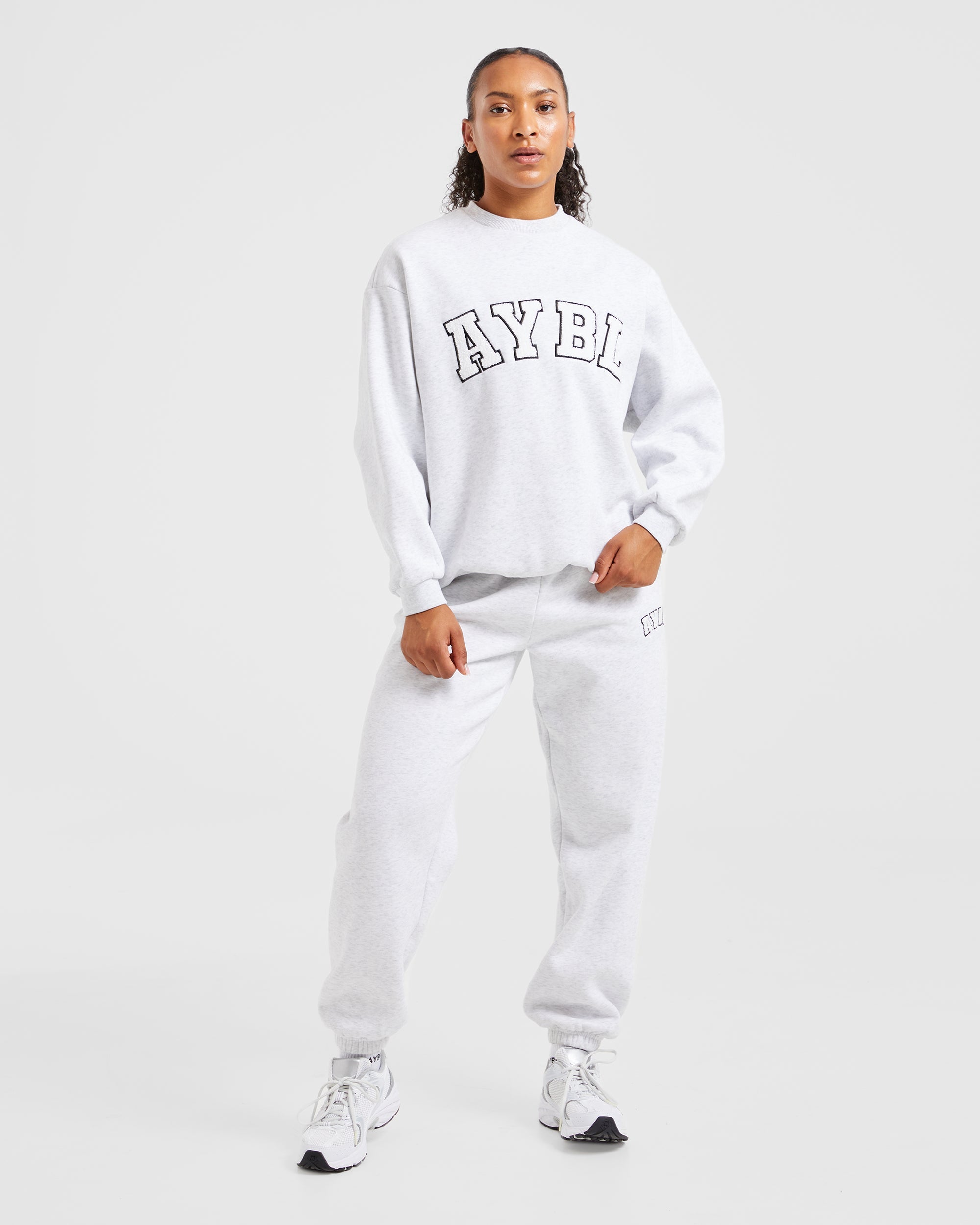 Varsity Oversized Sweatshirt - Heather Gris