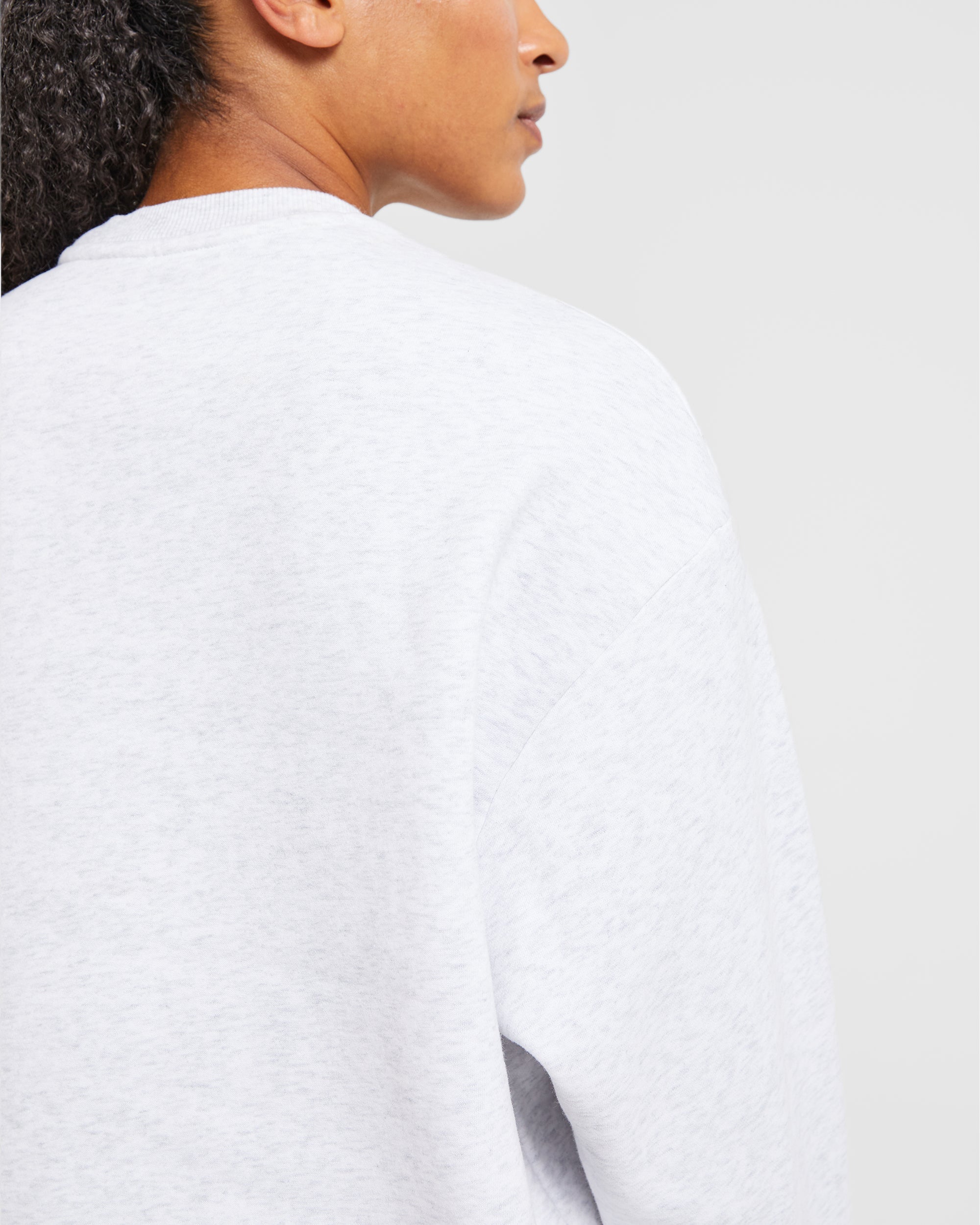 Varsity Oversized Sweatshirt - Heather Gris