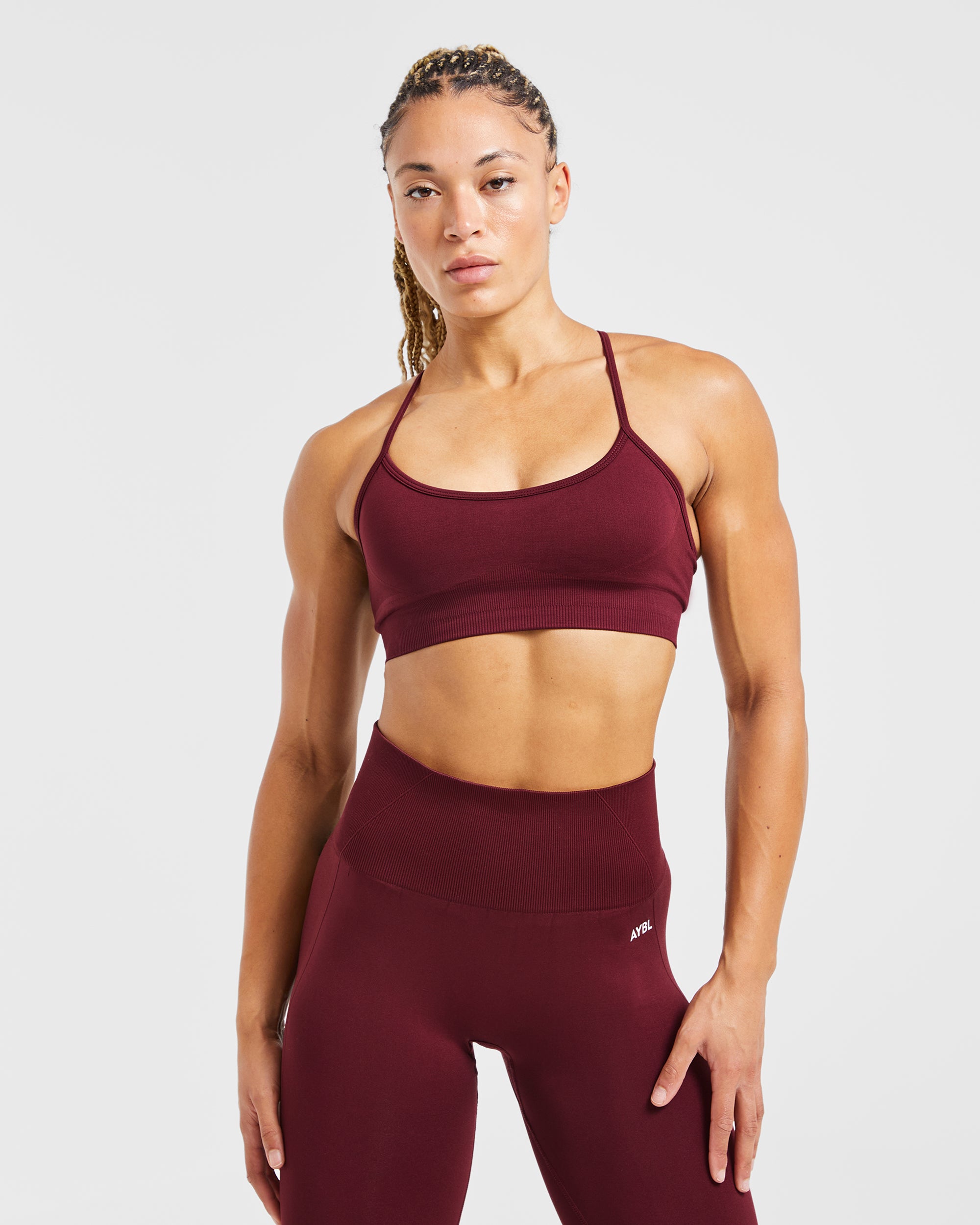 Empower Seamless Sports Bra - Rouge Wine