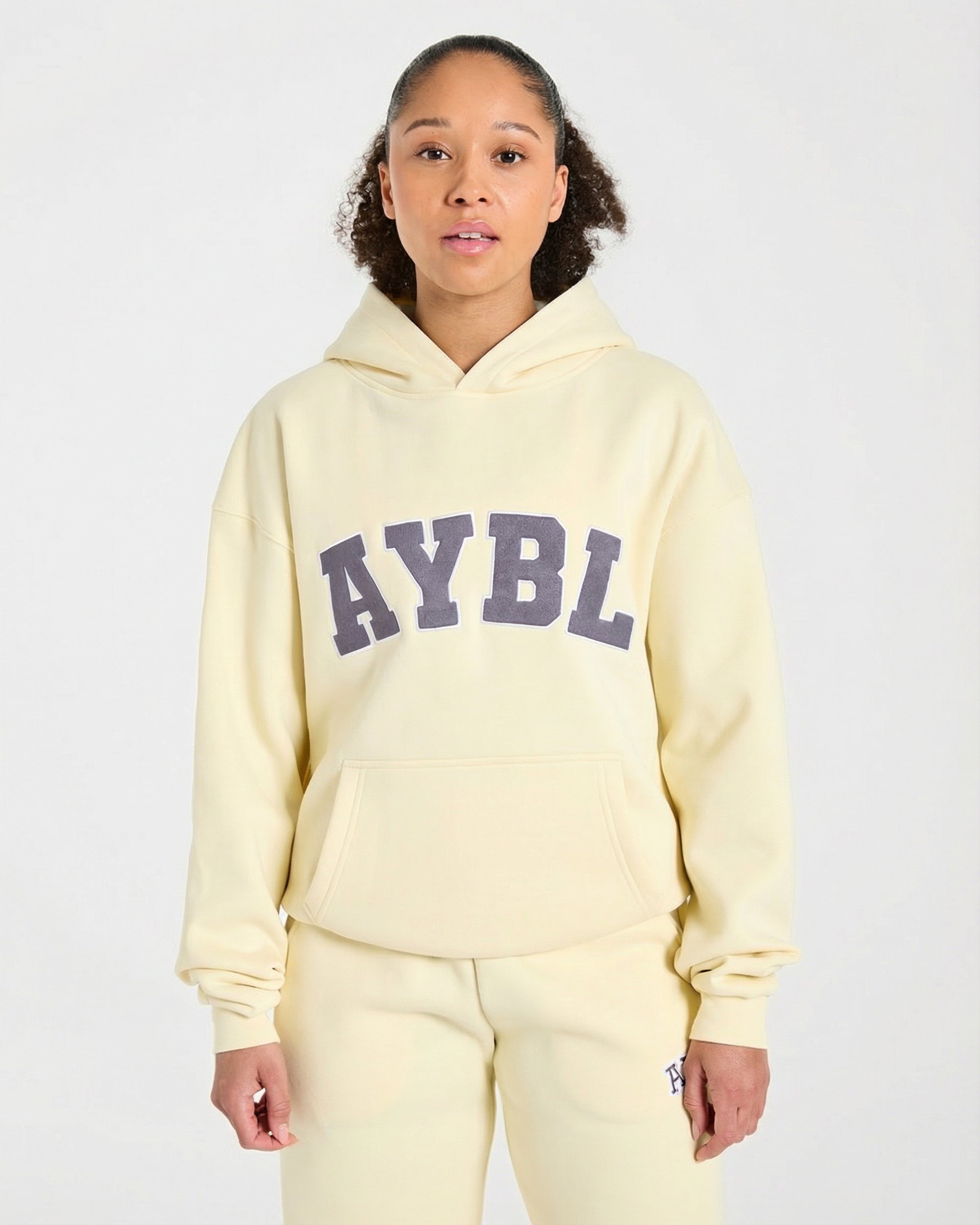 Varsity 2.0 Oversized Hoodie - Butter Jaune
