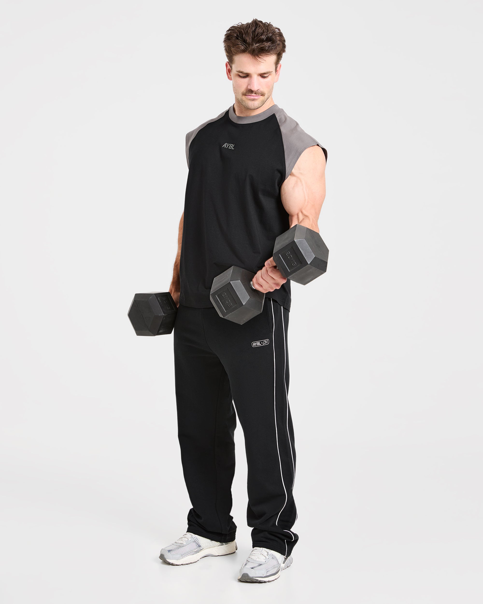 Cam Kissel x Oversized Straight Leg Joggers - Noir