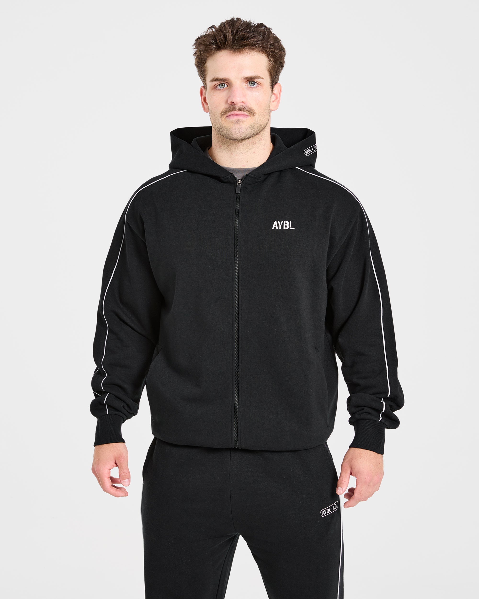 Cam Kissel x Oversized Full Zip Hoodie - Noir