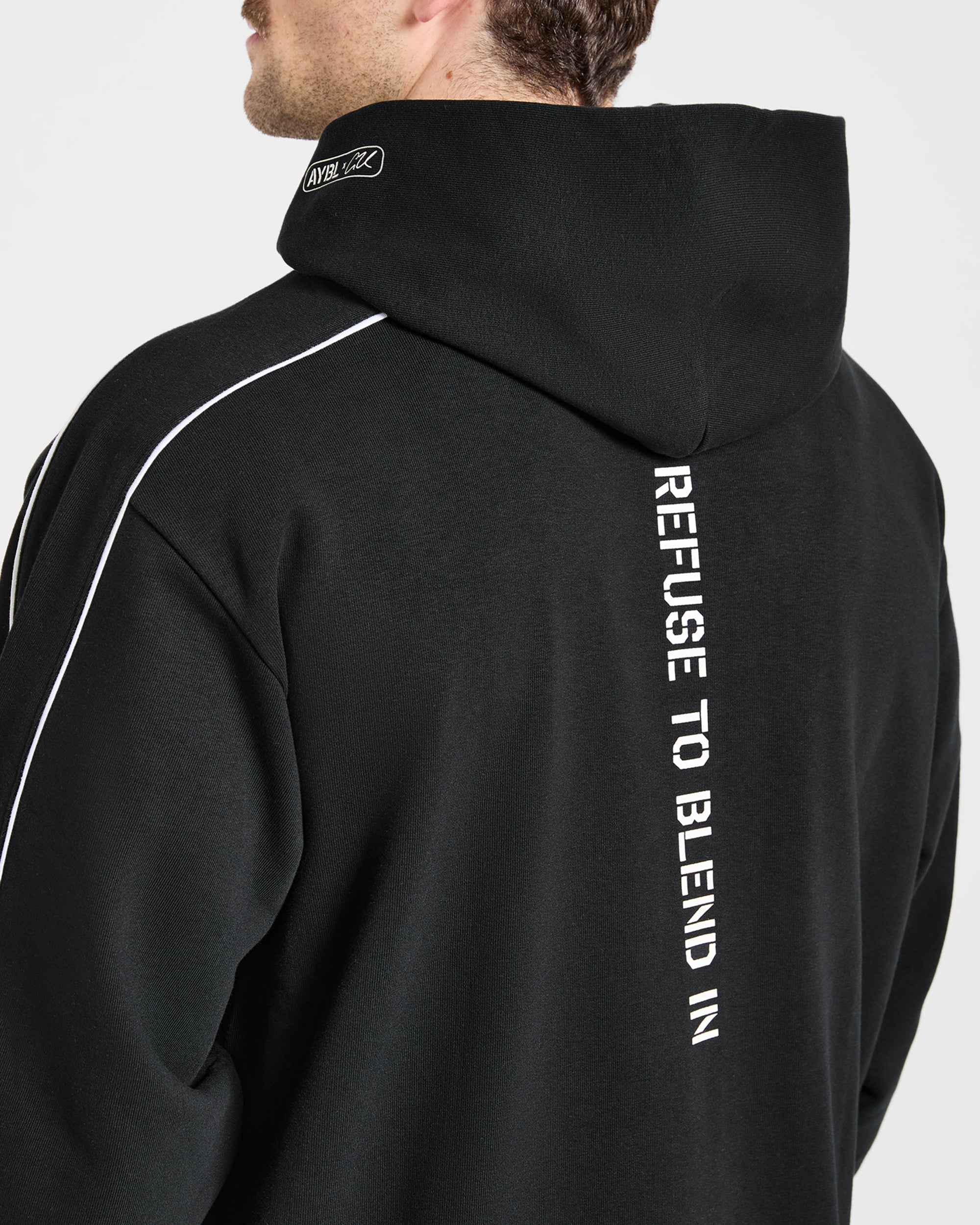 Cam Kissel x Oversized Full Zip Hoodie - Noir