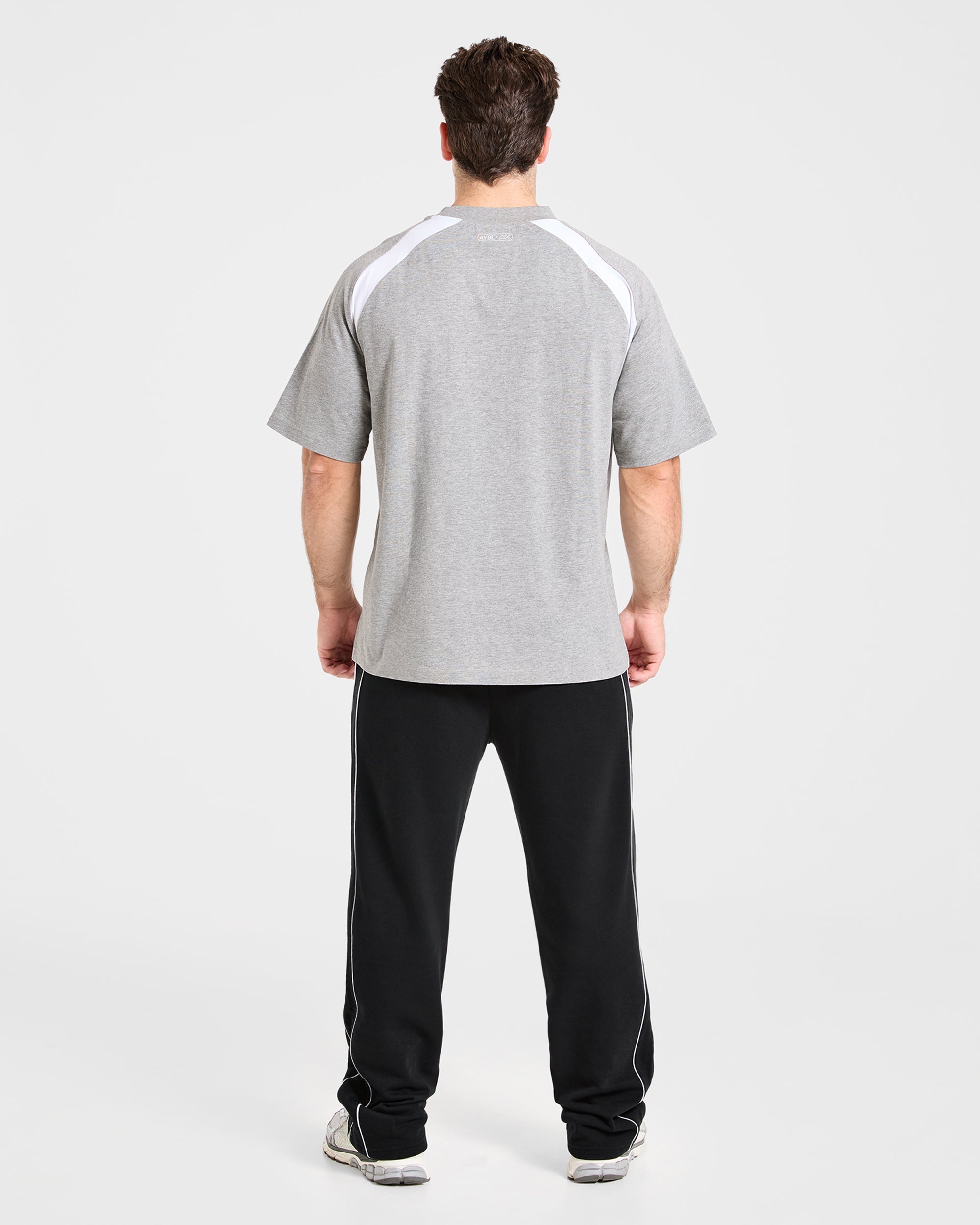 Cam Kissel x Contrast Oversized T Shirt - Mid Marl Gris