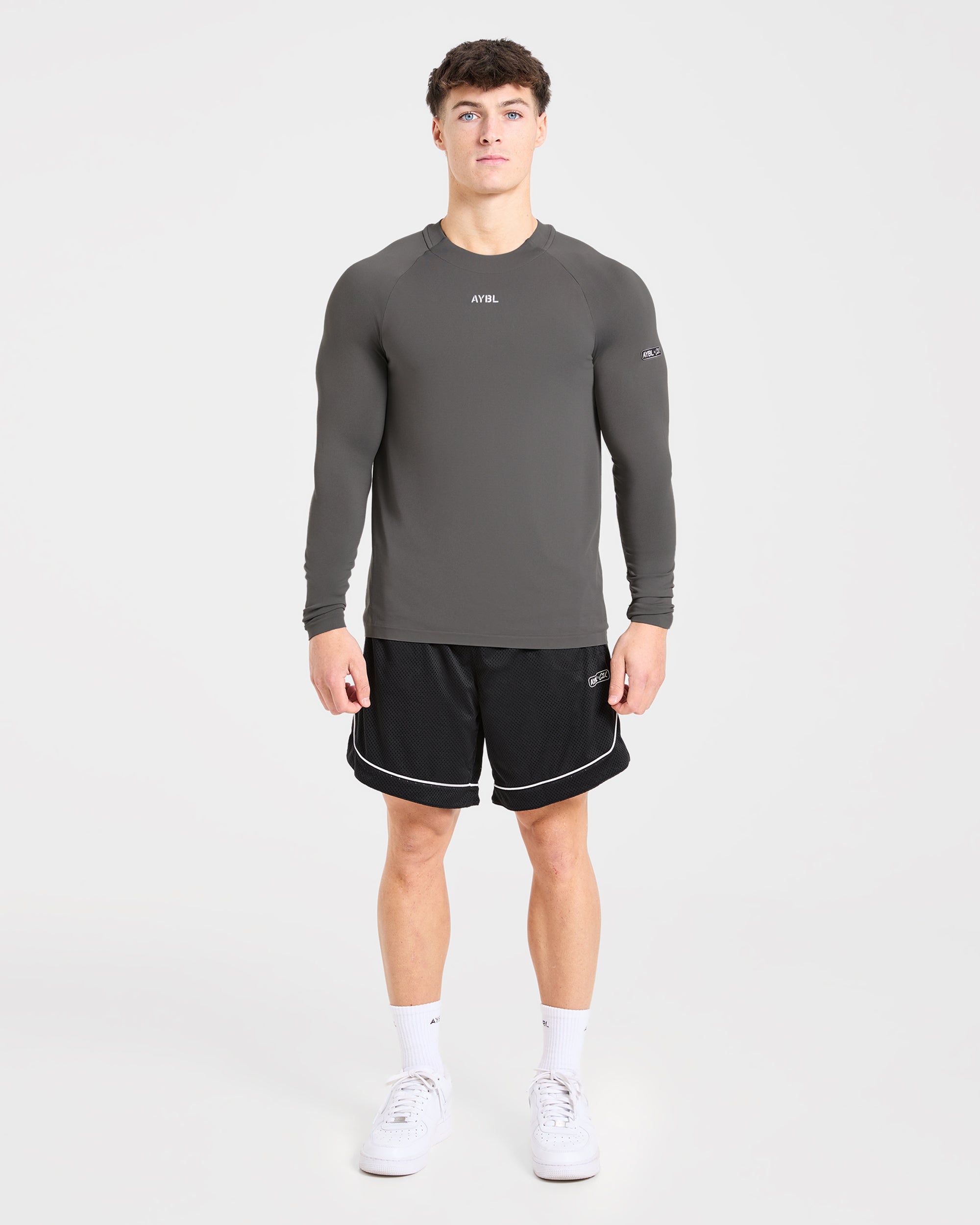 Cam Kissel x Seamless Long Sleeve - Charcoal