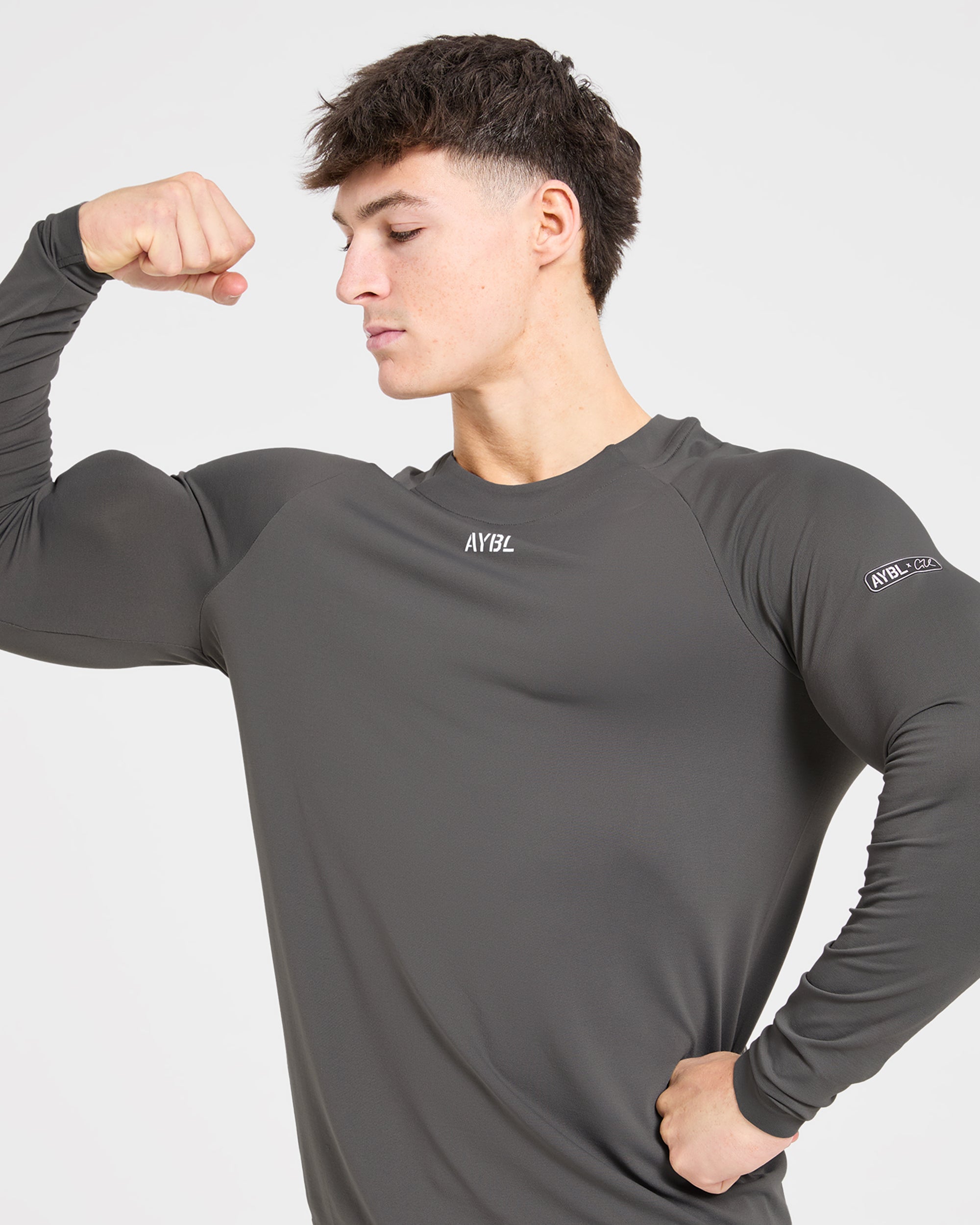 Cam Kissel x Seamless Long Sleeve - Charcoal