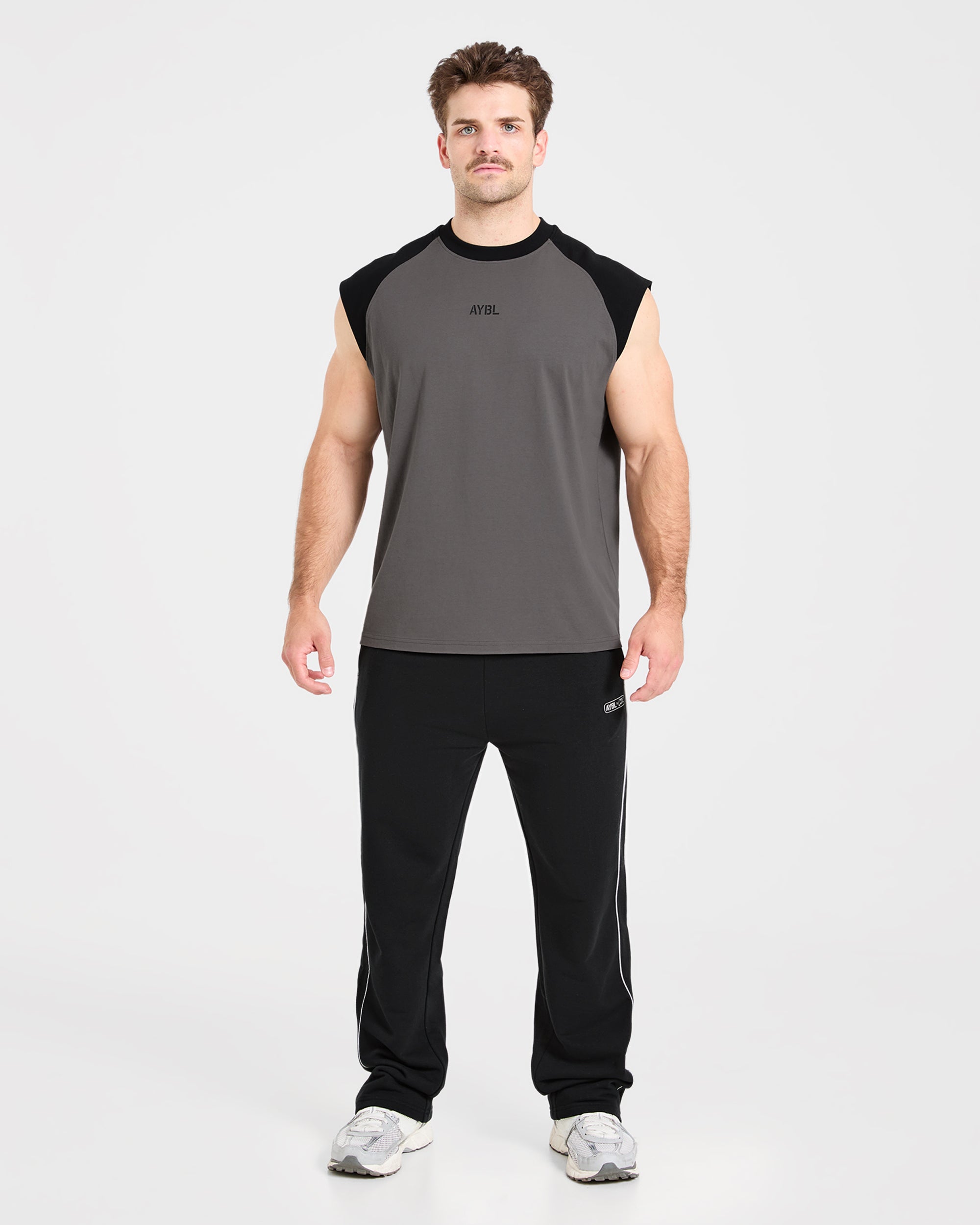 Cam Kissel x Contrast Oversized Tank - Charcoal/Noir