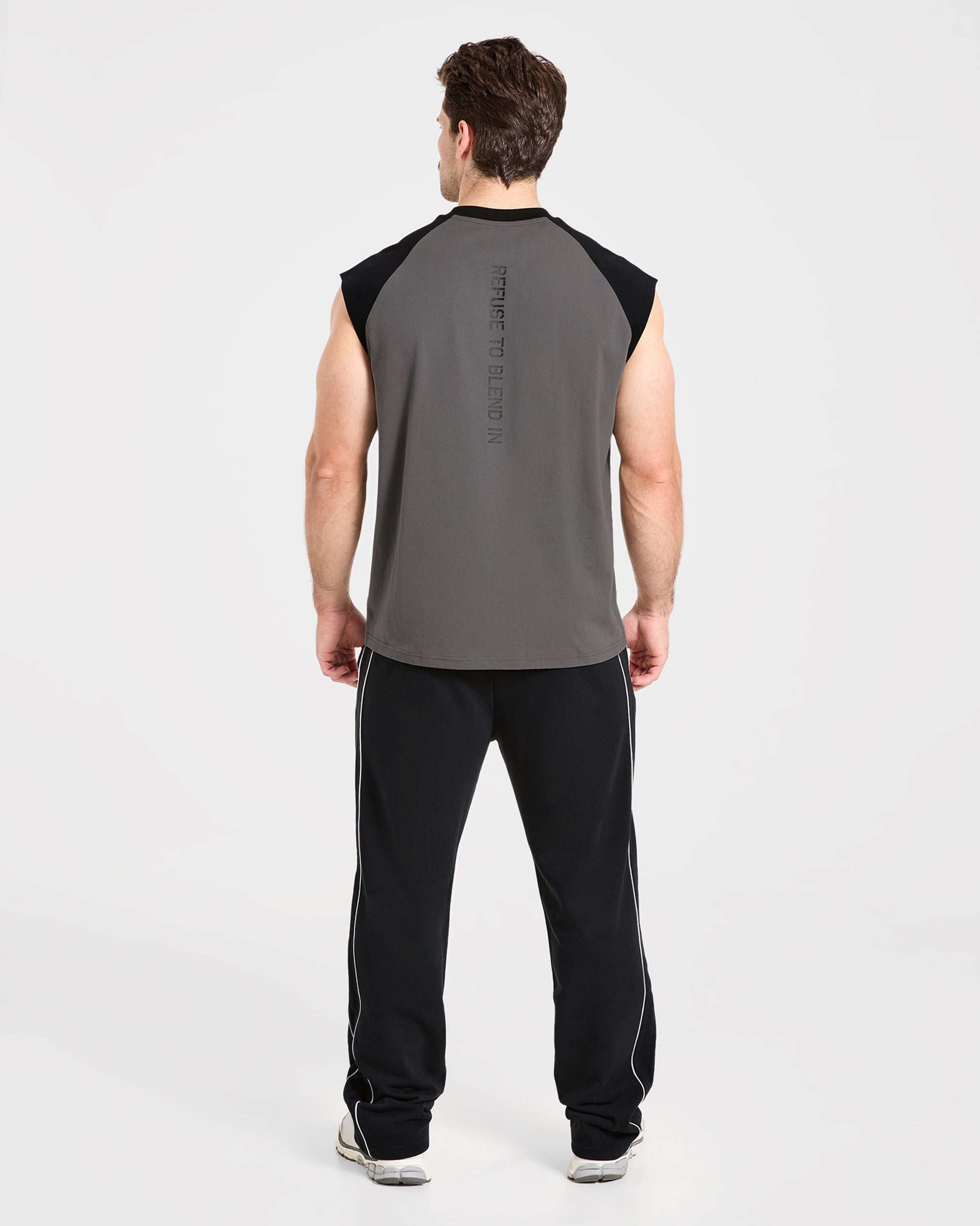 Cam Kissel x Contrast Oversized Tank - Charcoal/Noir
