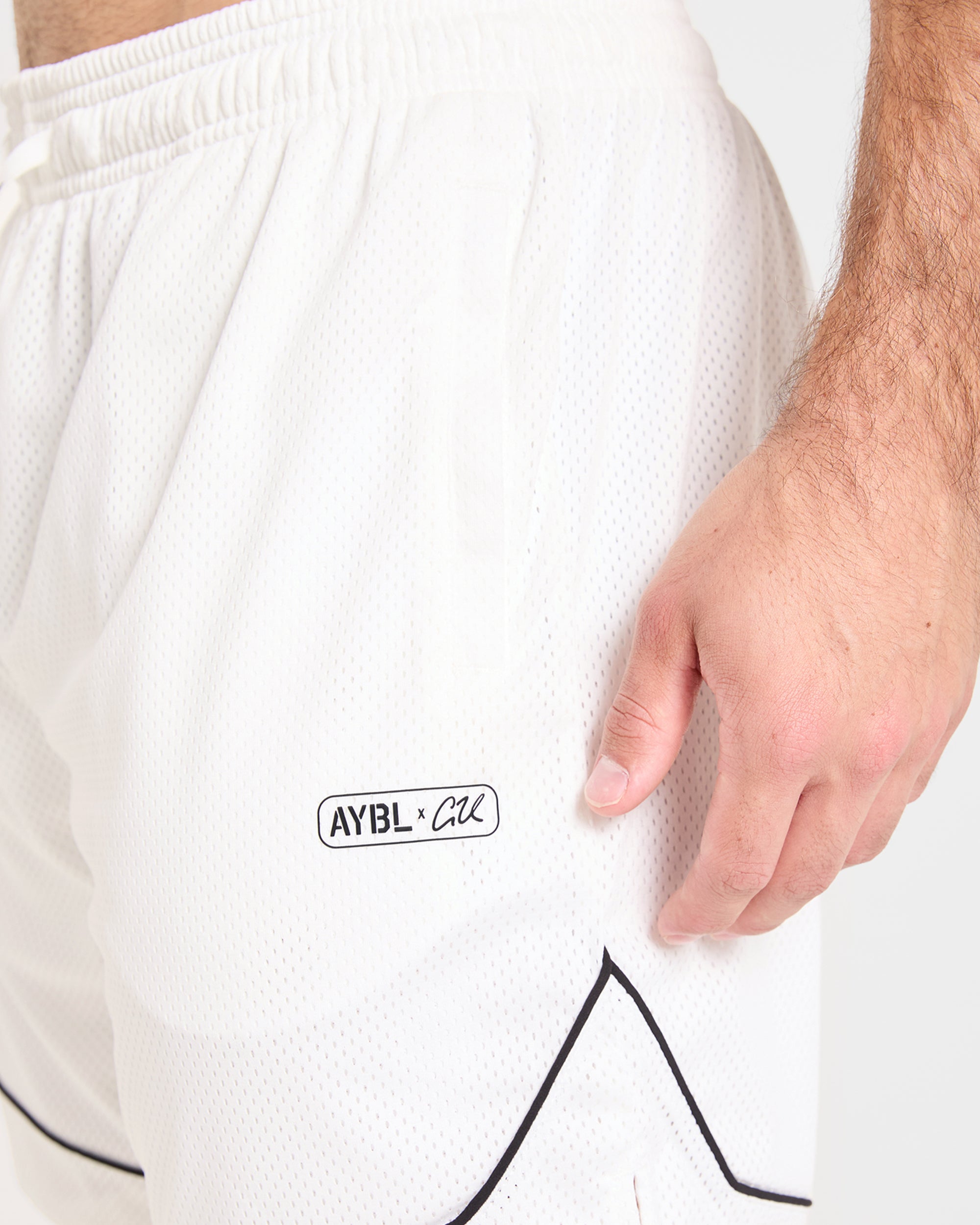 Cam Kissel x Mesh Shorts - Off Blanc