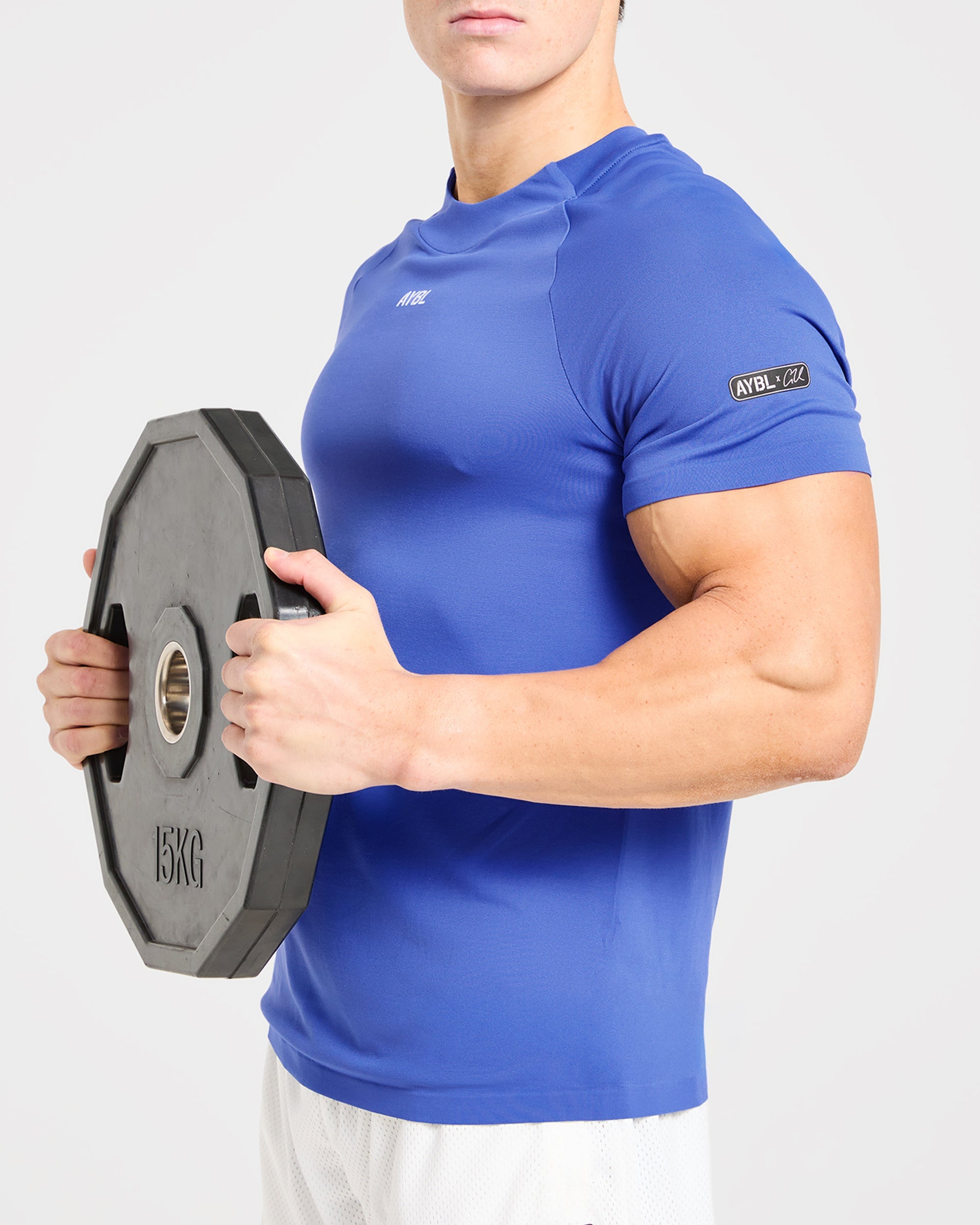 Cam Kissel x Seamless T Shirt - Cobalt Bleu