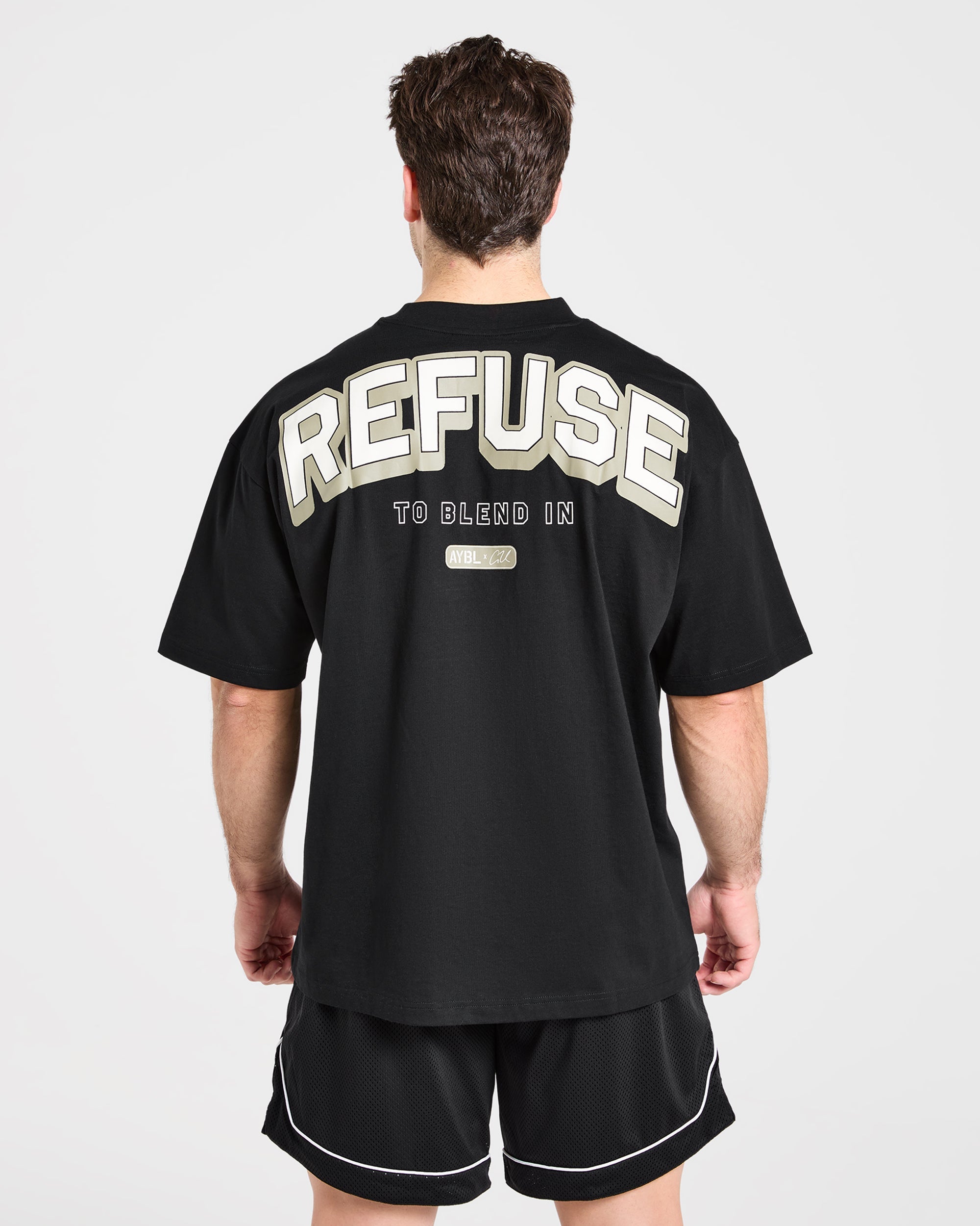 Cam Kissel x Refuse to Blend in Oversized T Shirt - Noir