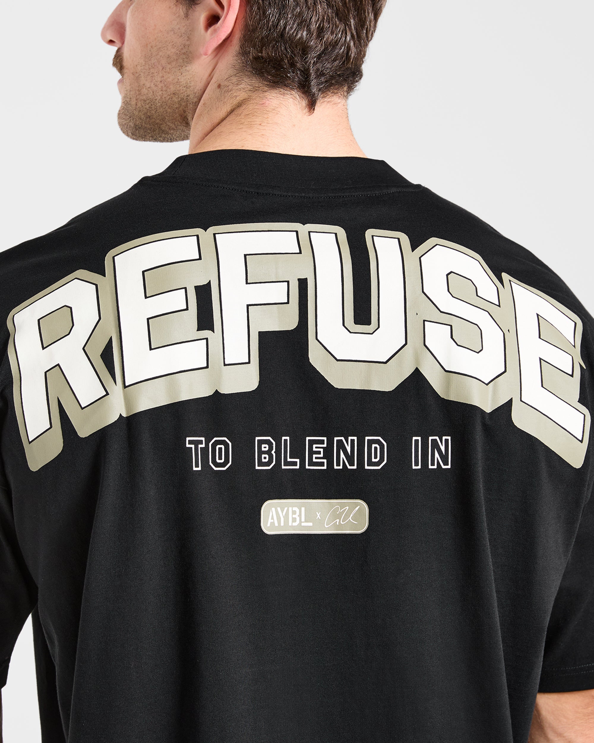Cam Kissel x Refuse to Blend in Oversized T Shirt - Noir