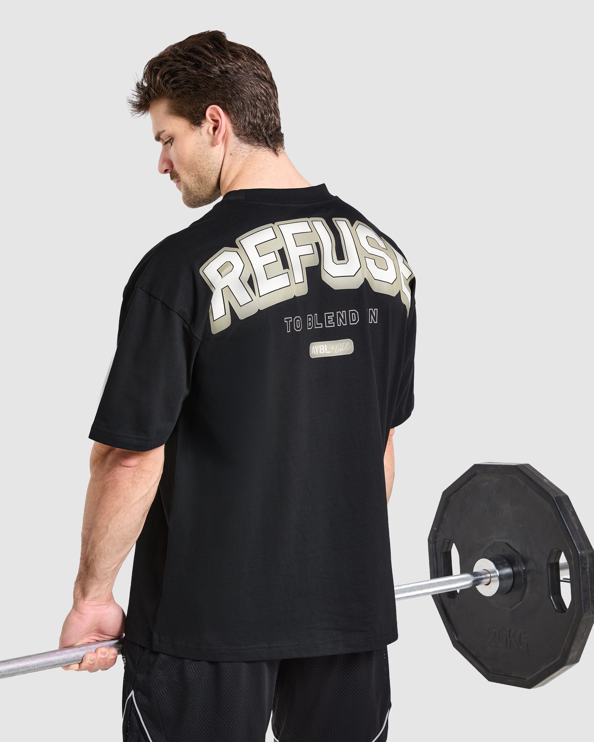 Cam Kissel x Refuse to Blend in Oversized T Shirt - Noir