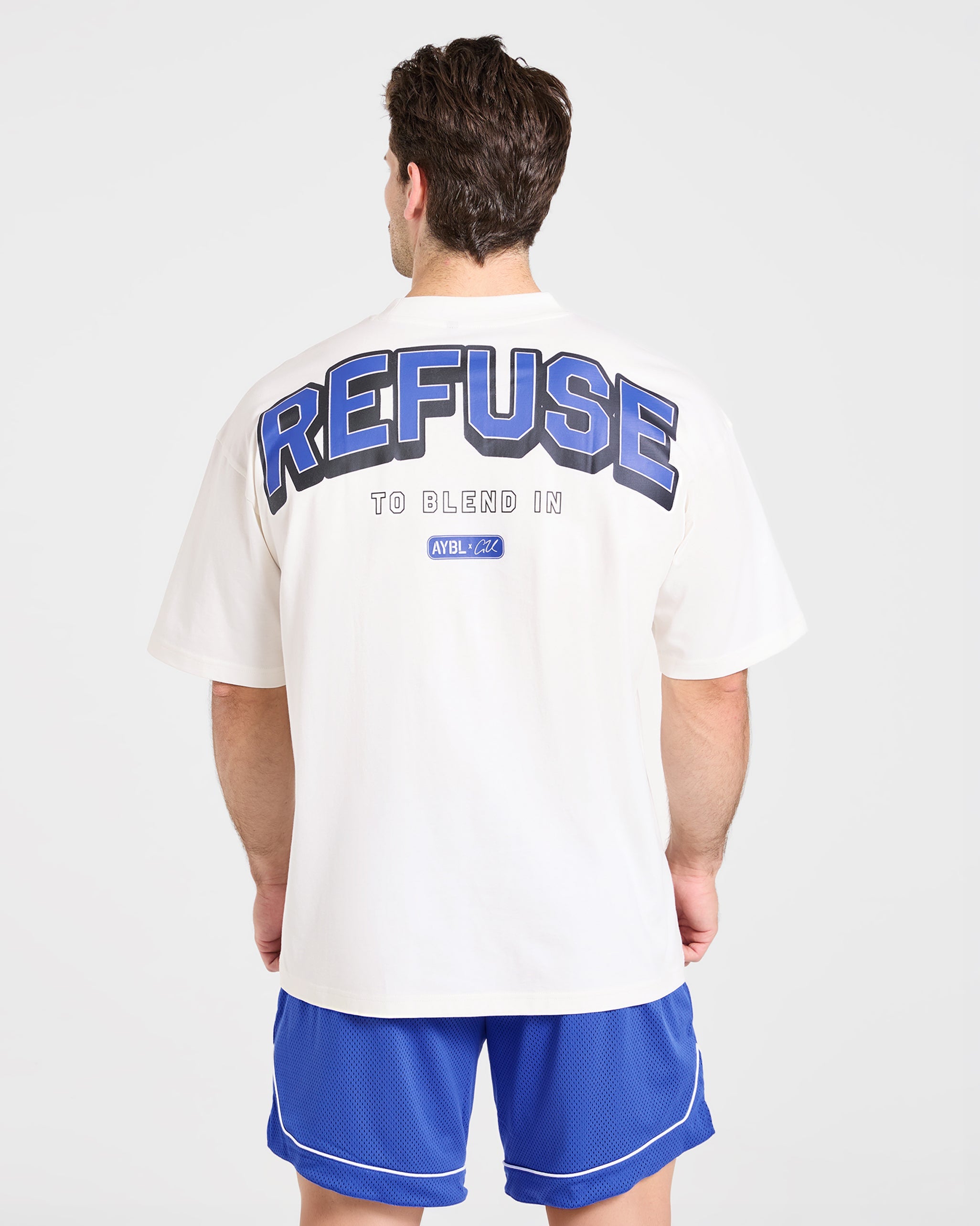 Cam Kissel x Refuse to Blend in Oversized T Shirt - Off Blanc