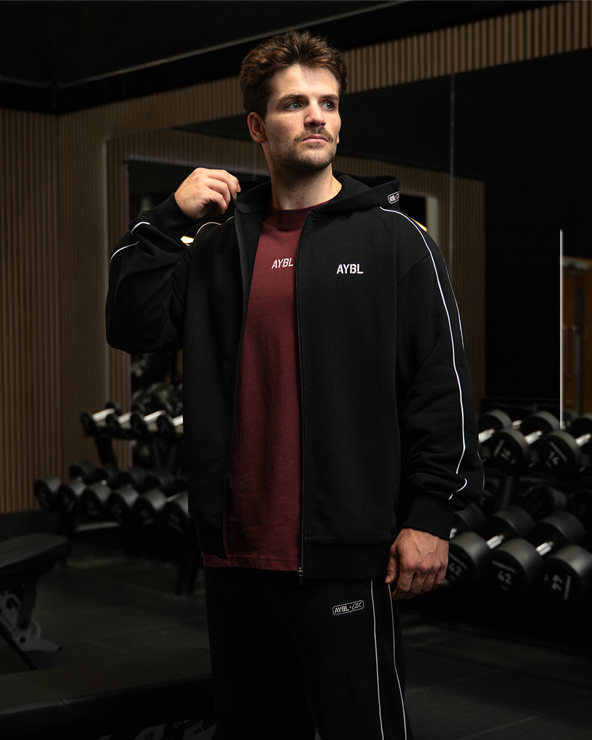 Cam Kissel x Oversized Full Zip Hoodie - Noir