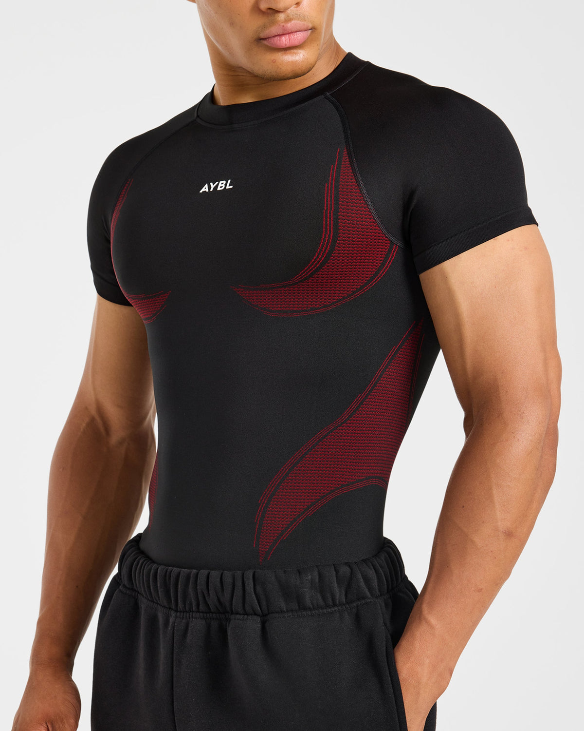 Charge Seamless T Shirt - Noir/Rouge