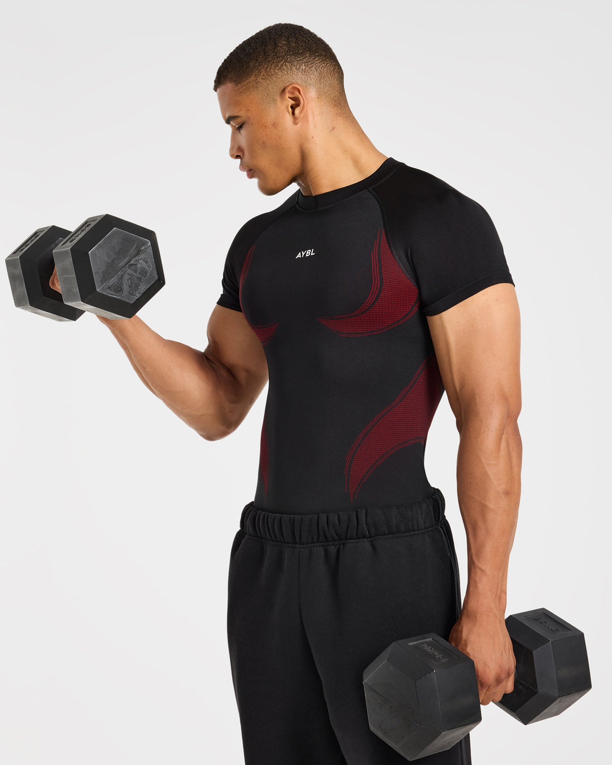Charge Seamless T Shirt - Noir/Rouge