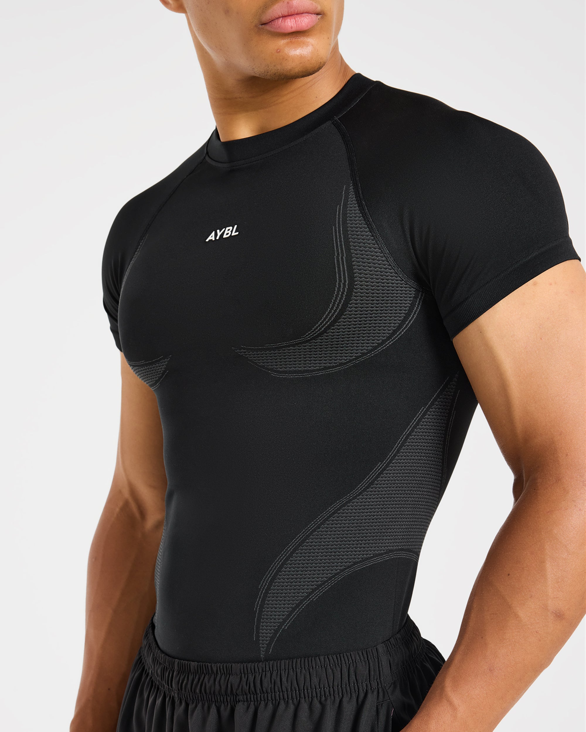 Charge Seamless T Shirt - Noir/Charcoal