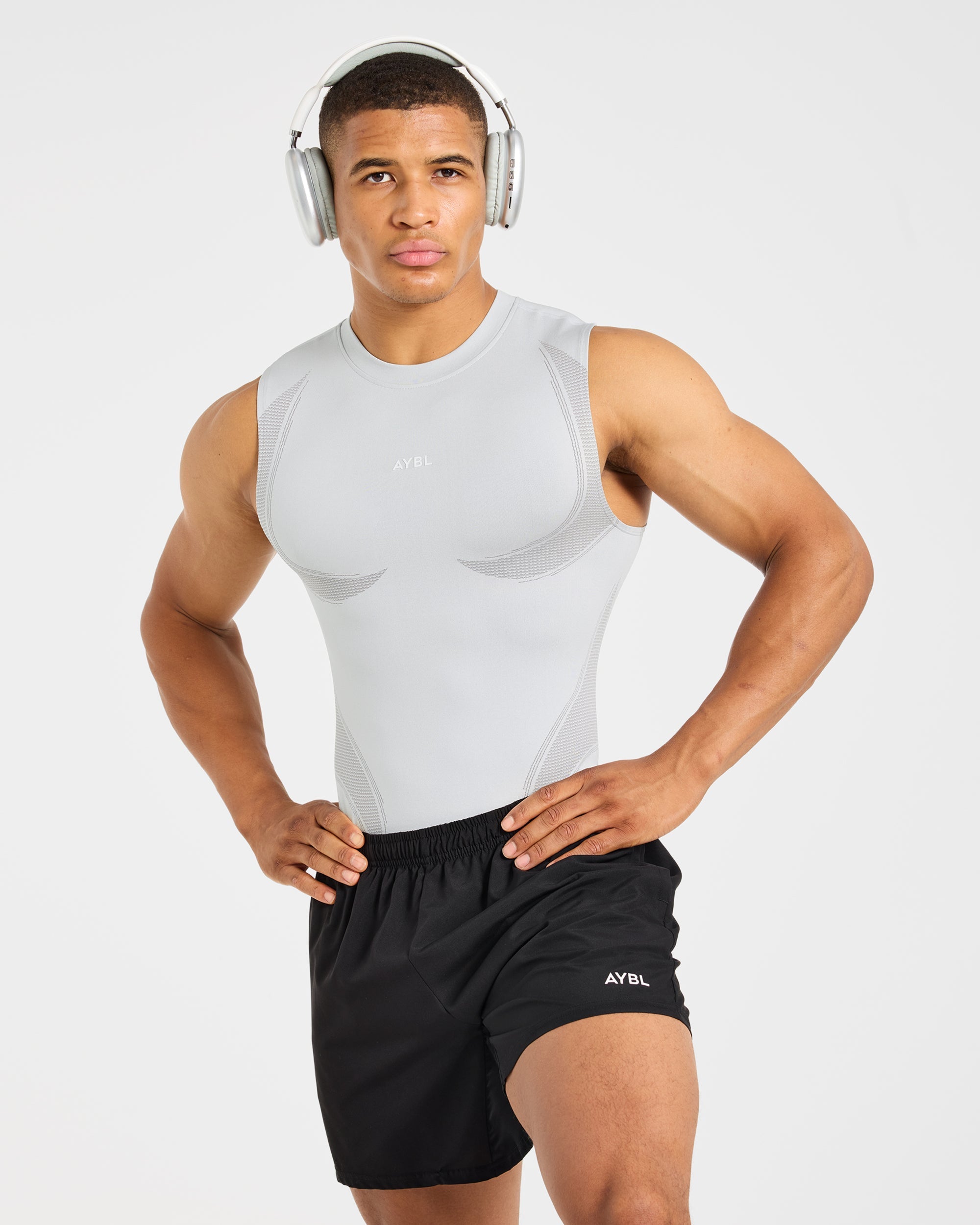 Charge Seamless Tank - Light Gris