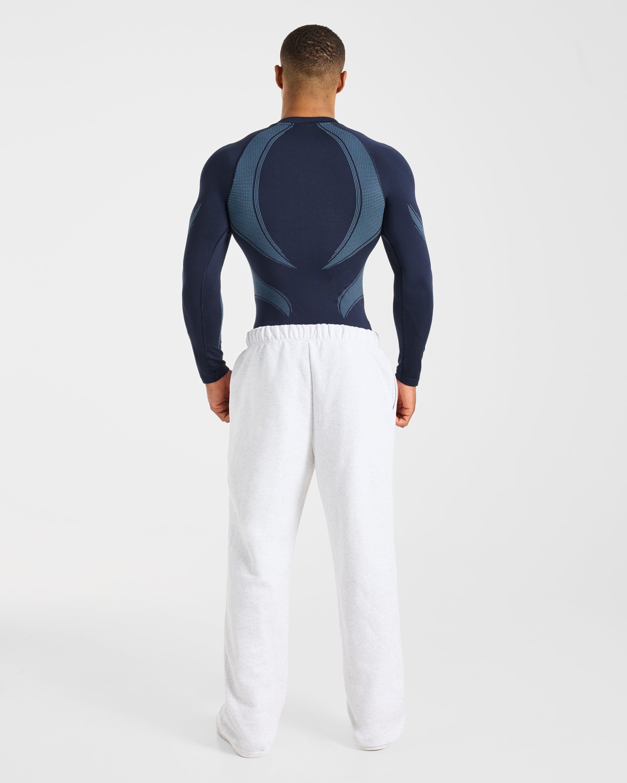 Charge Seamless Long Sleeve T Shirt - Navy