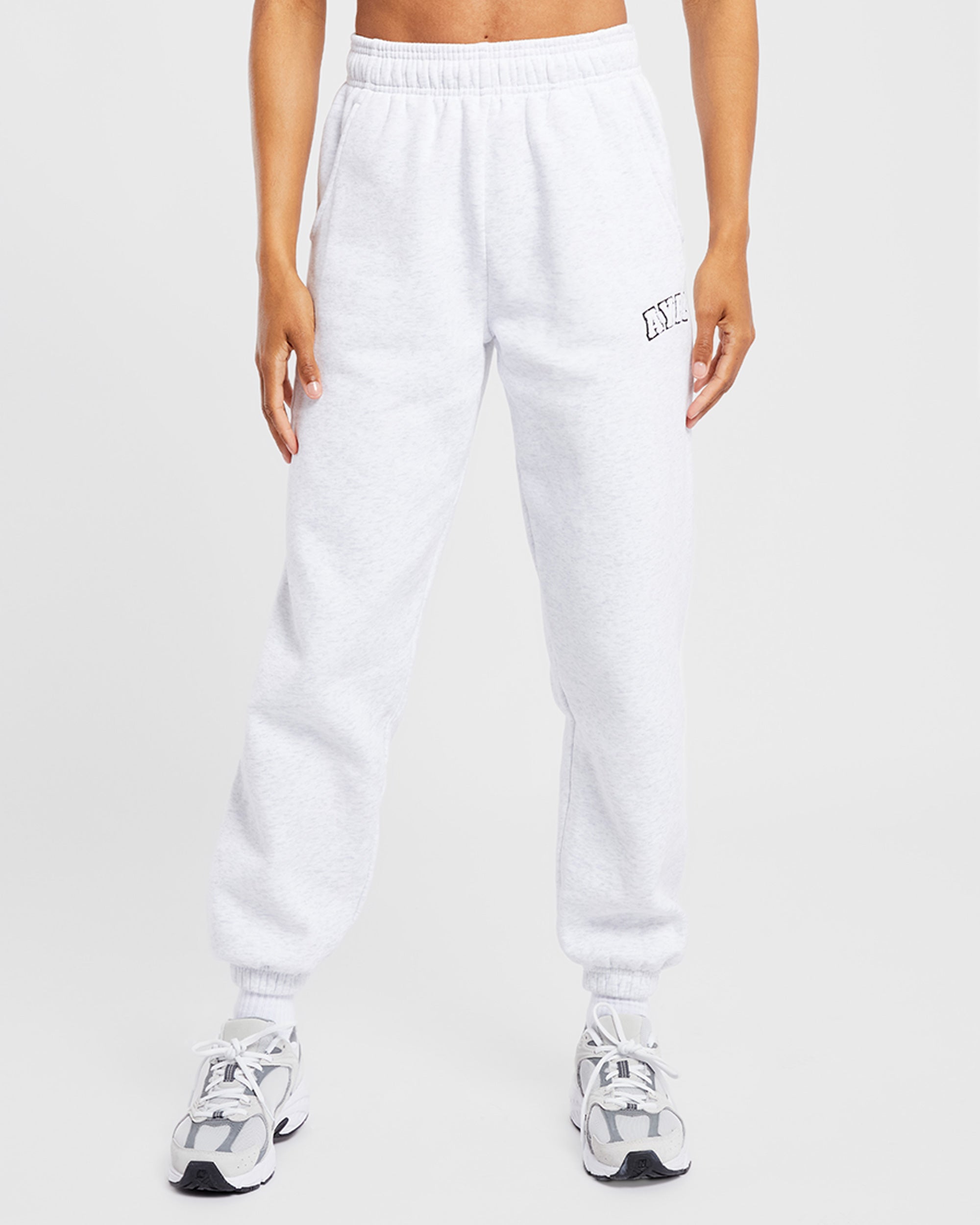 Varsity Oversized Joggers - Heather Gris