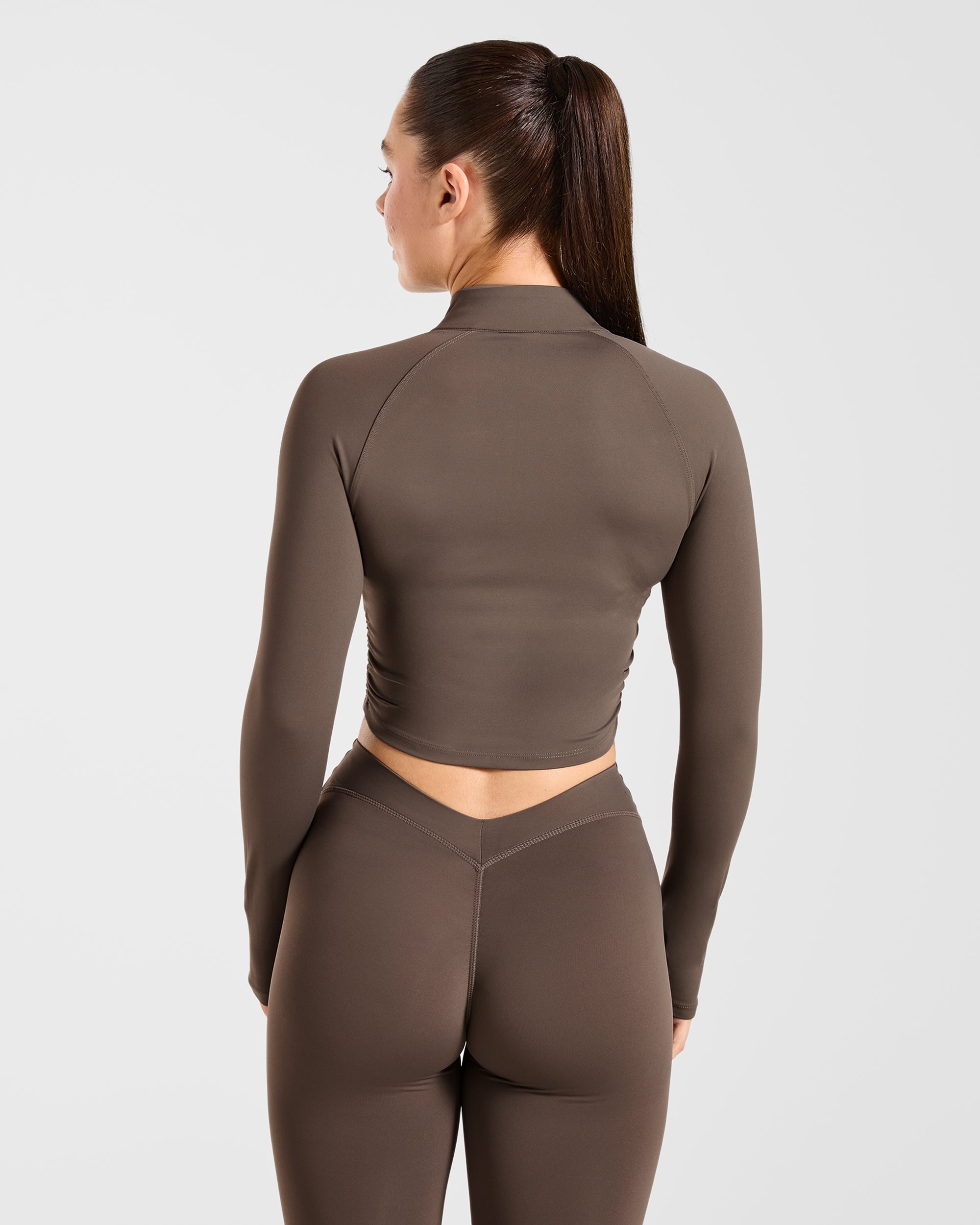 Physique Zip Up Jacket - Marron