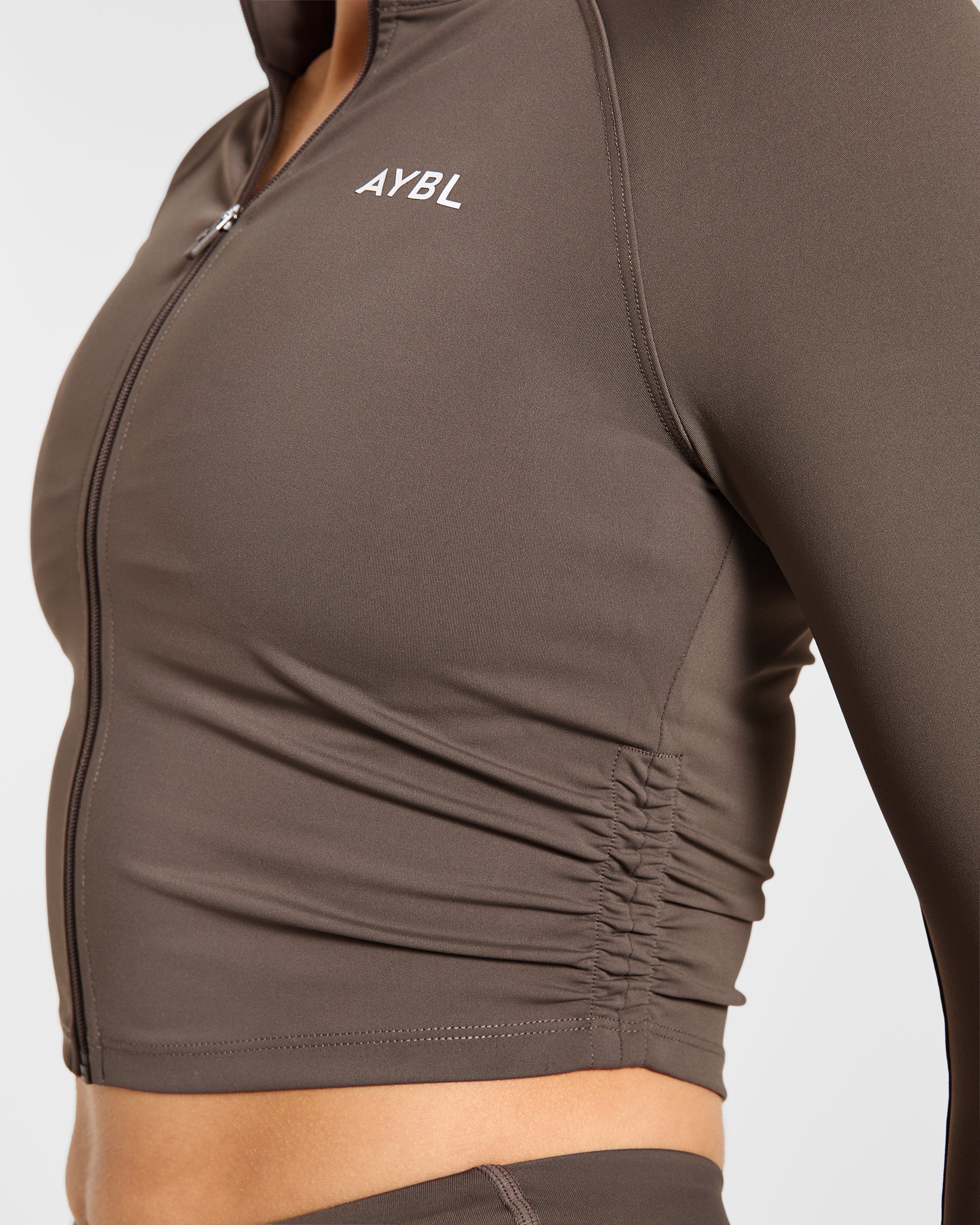 Physique Zip Up Jacket - Marron