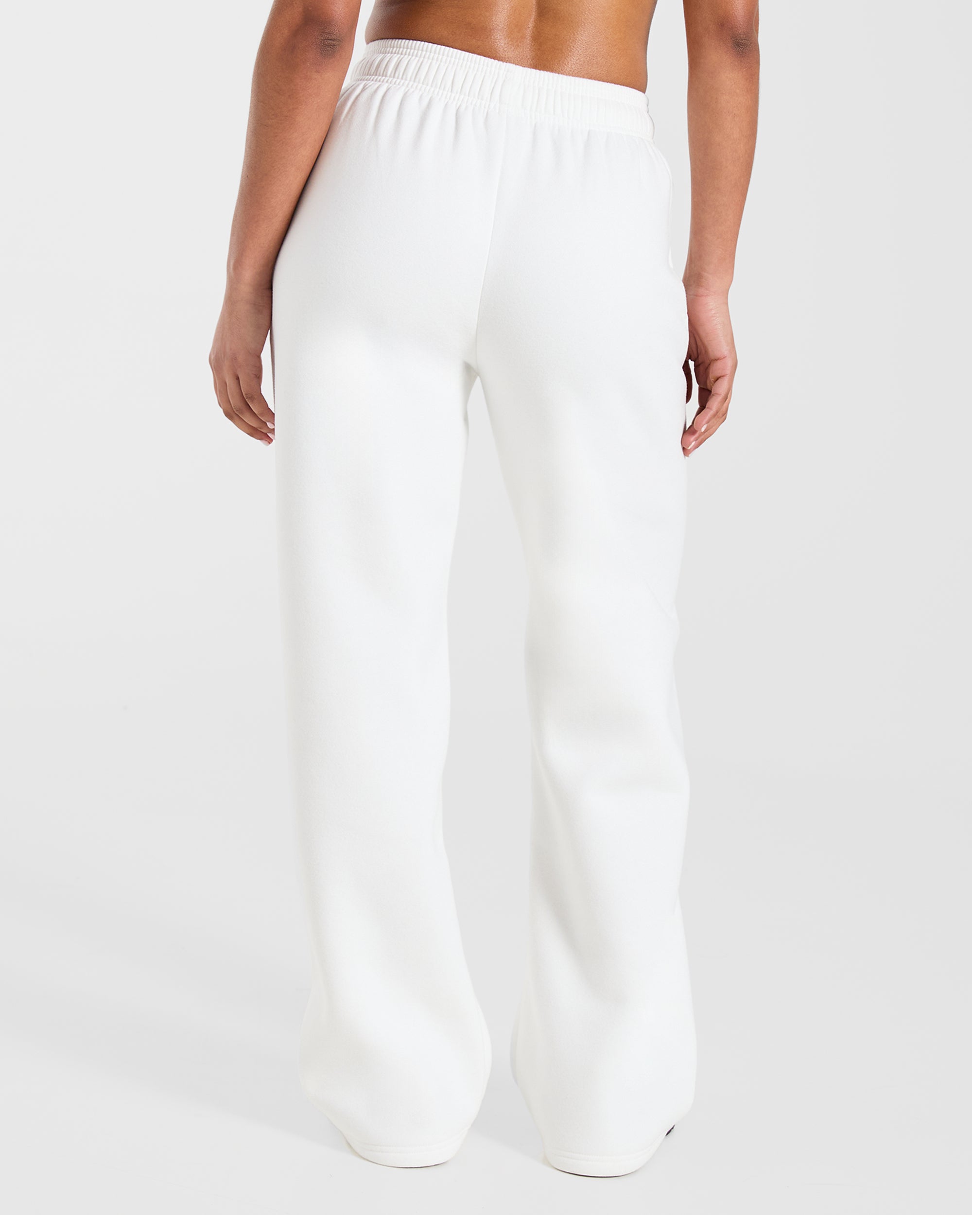 AYBL Club Oversized Straight Leg Joggers - Off Blanc/Forest Vert