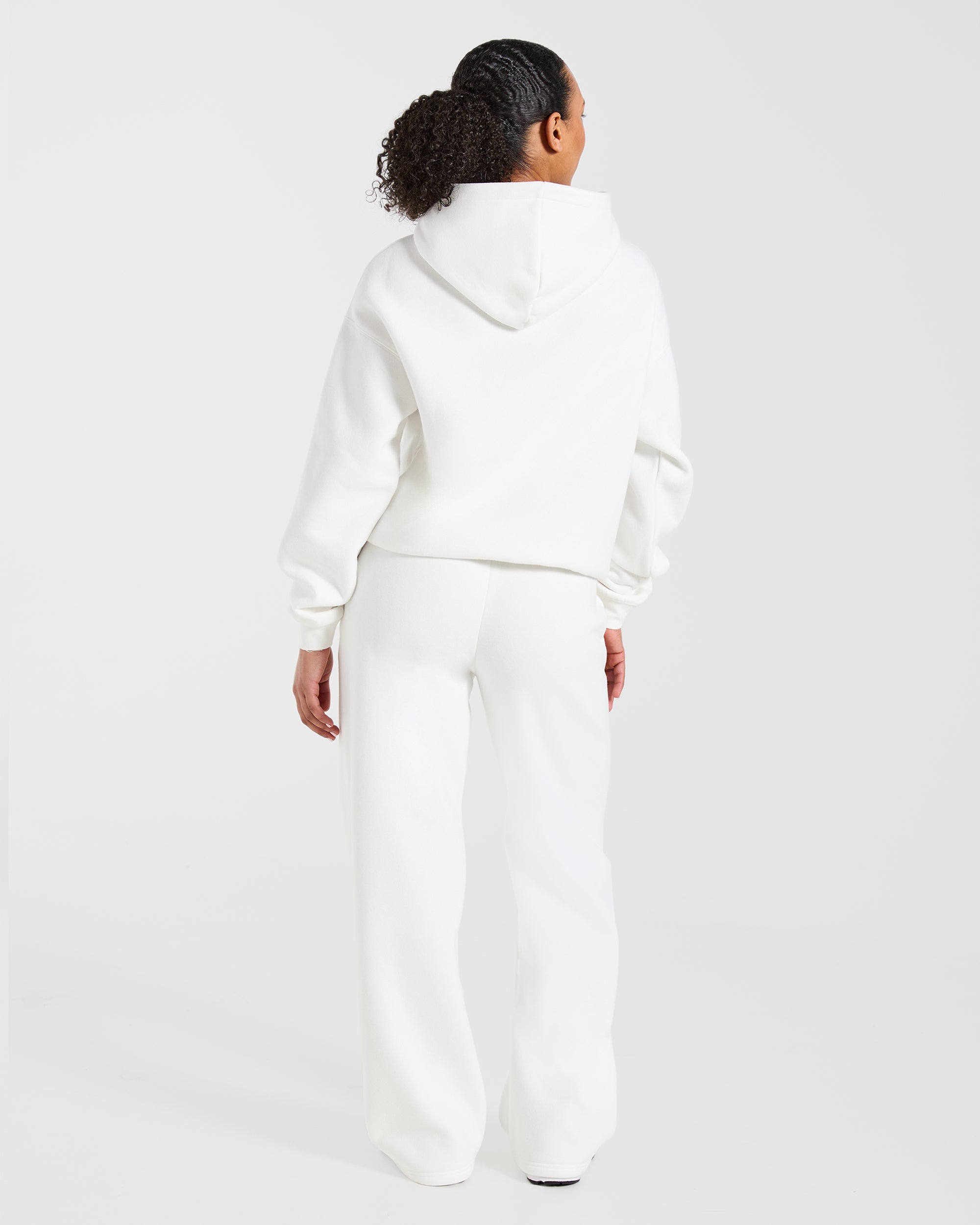 AYBL Club Oversized Hoodie - Off Blanc/Forest Vert