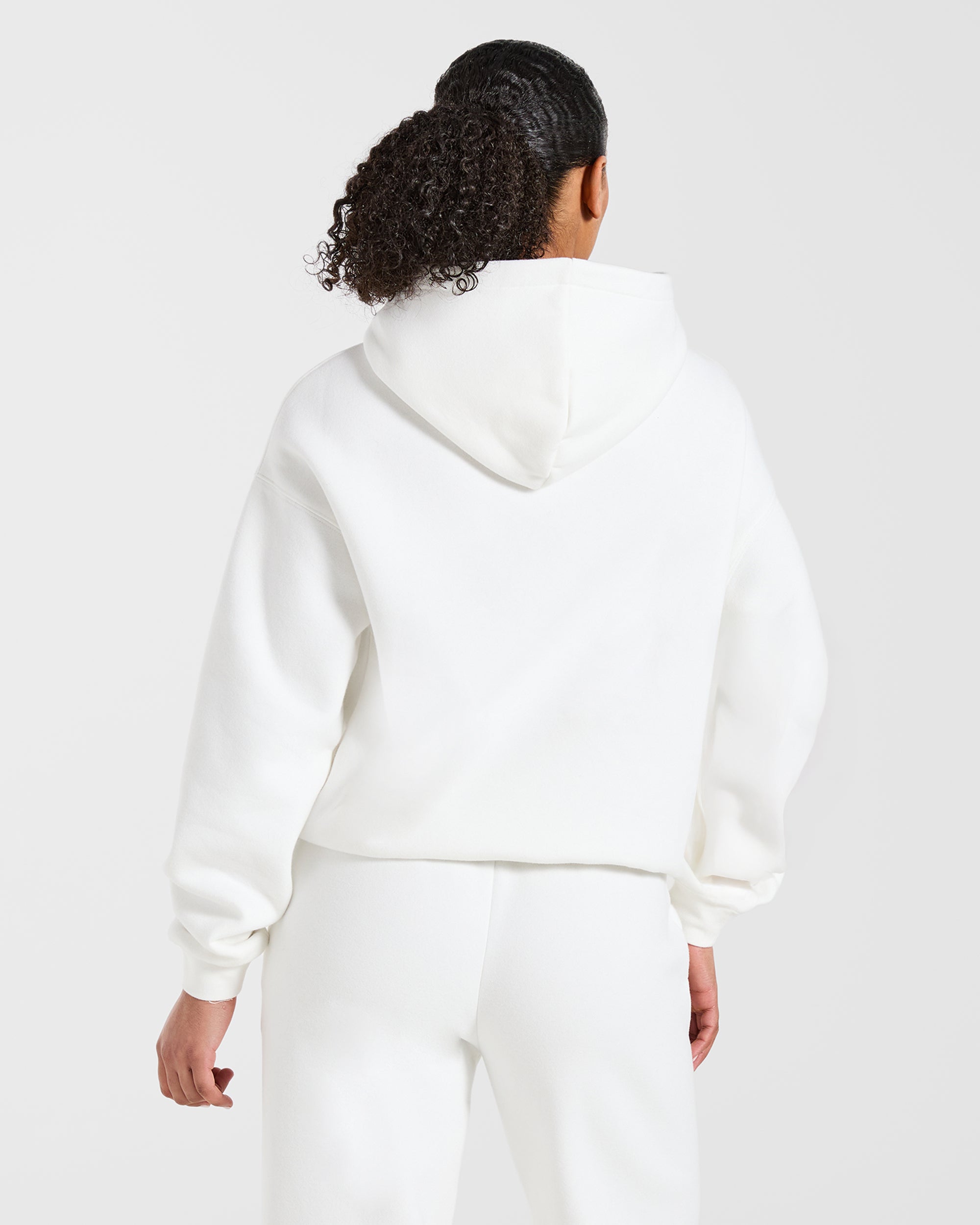 AYBL Club Oversized Hoodie - Off Blanc/Forest Vert