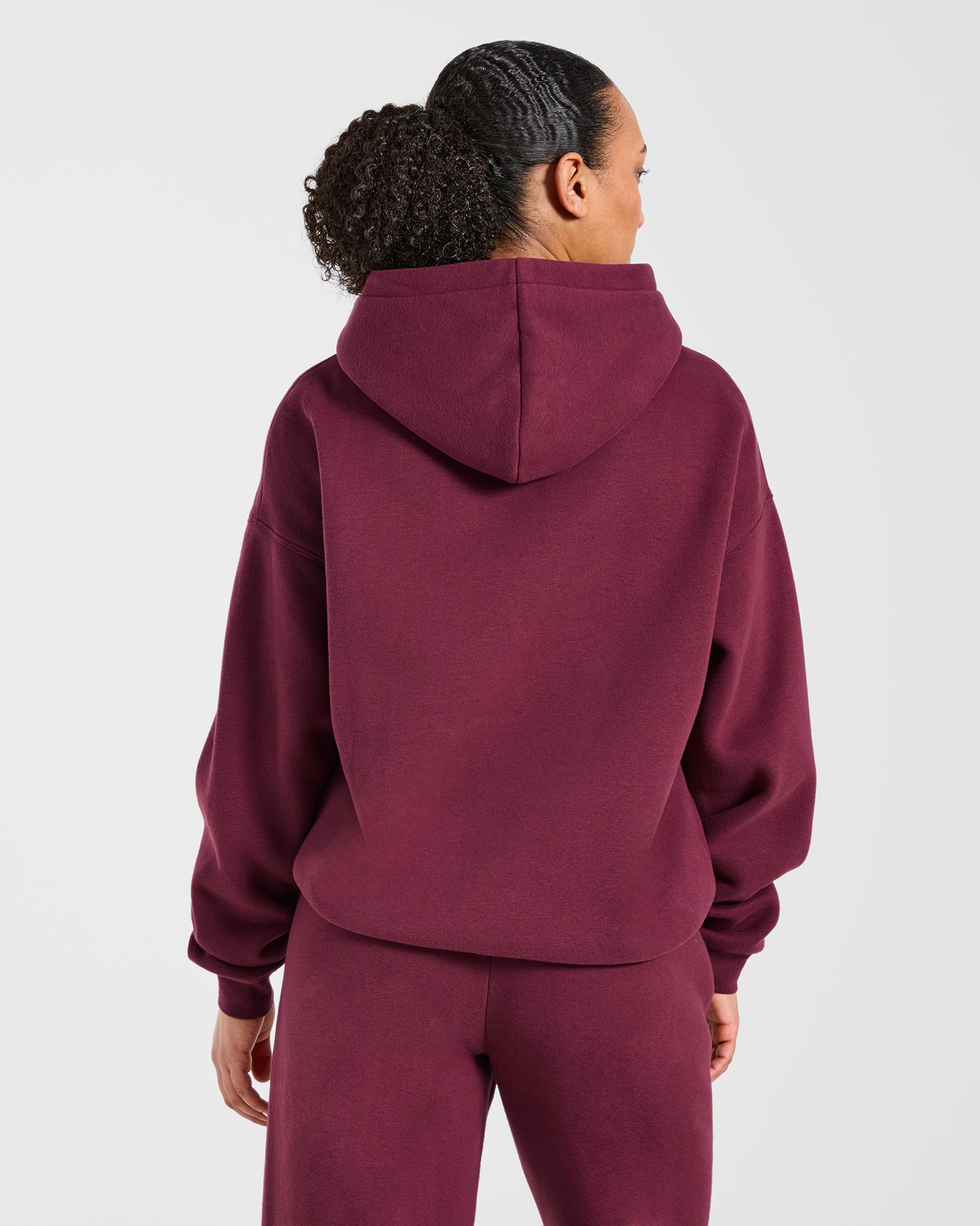 AYBL Club Oversized Hoodie - Burgundy/Rose
