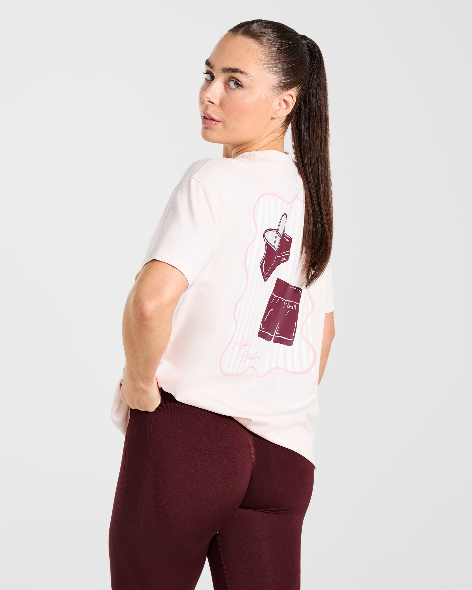 AYBL Studio Oversized T Shirt - Pink