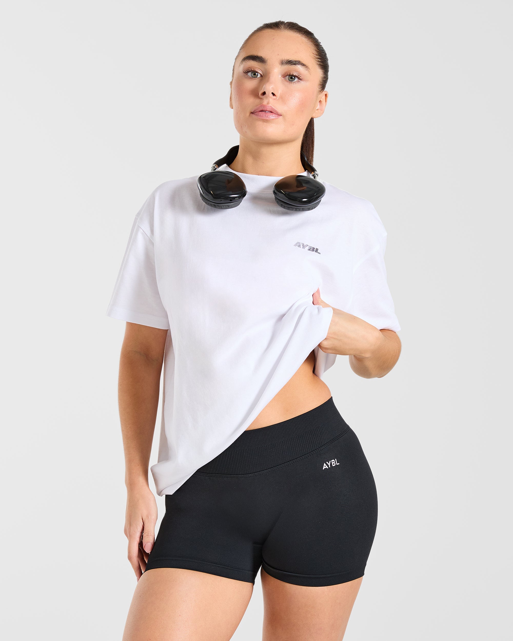 Athletics Department Oversized T Shirt - Blanc