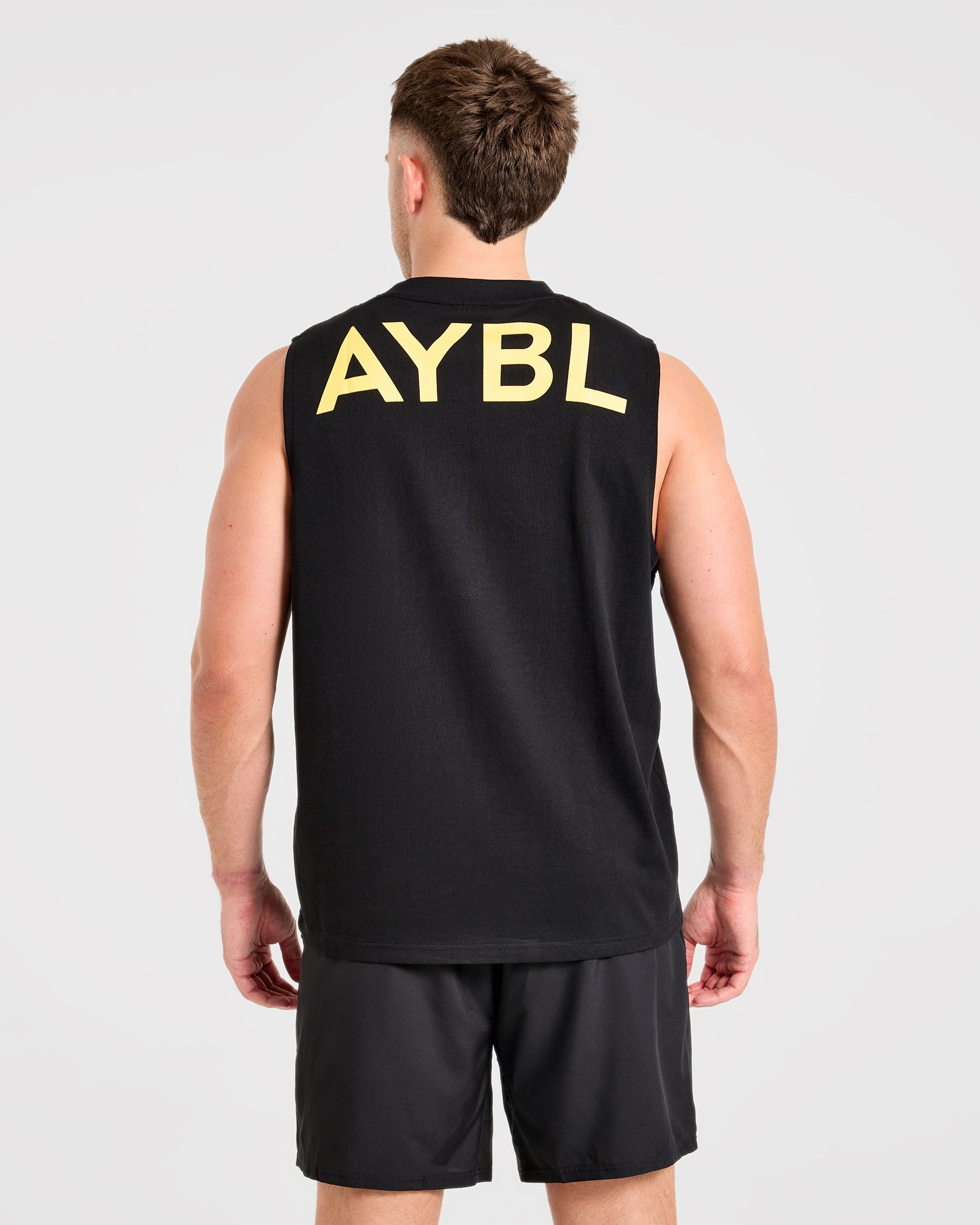 Essential Oversized Graphic Tank - Noir/Jaune