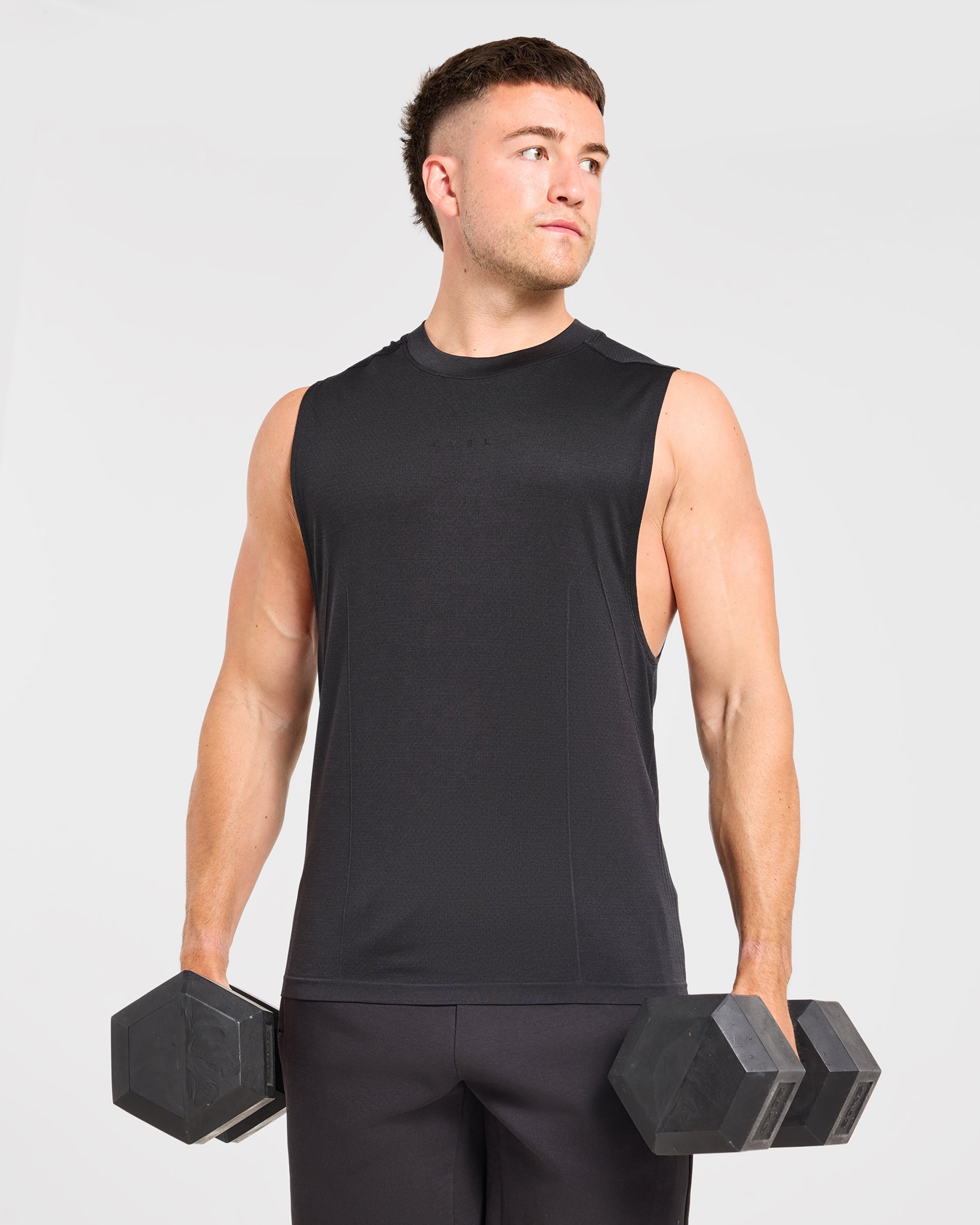 Reinforce Performance Seamless Tank - Noir