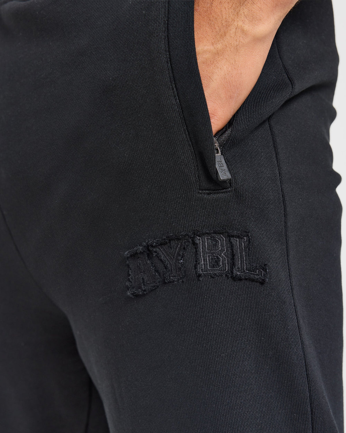 Effortless Oversized Straight Leg Joggers - Noir