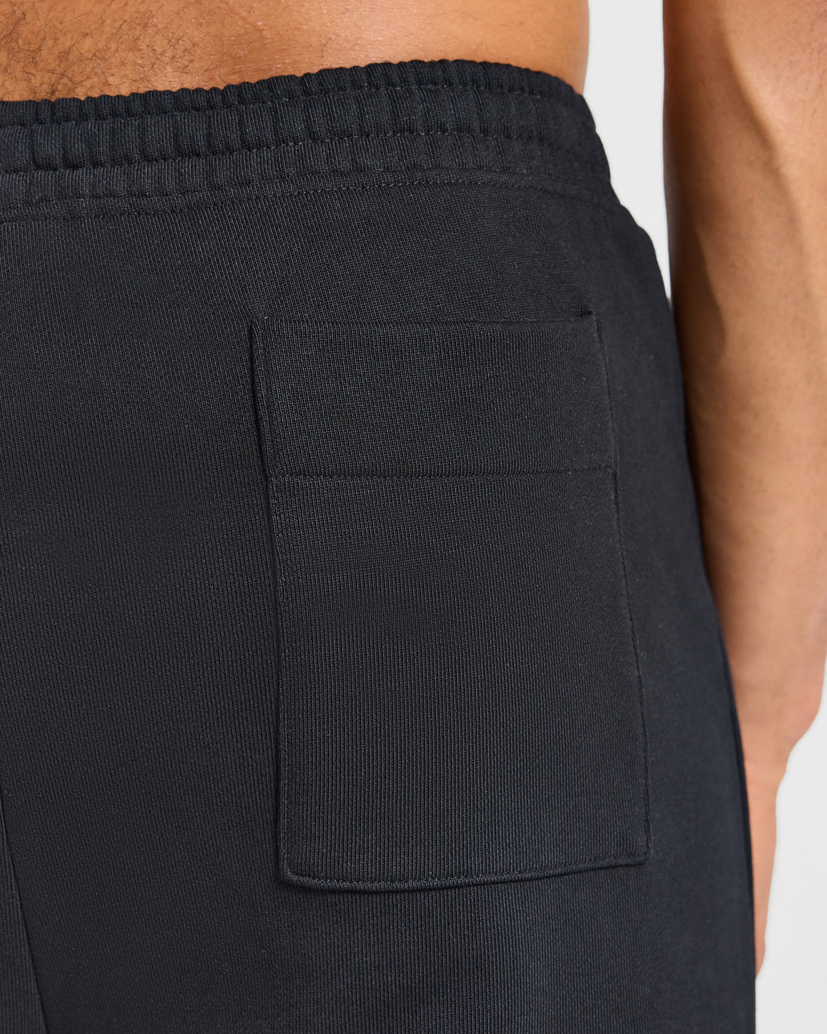 Effortless Oversized Straight Leg Joggers - Noir
