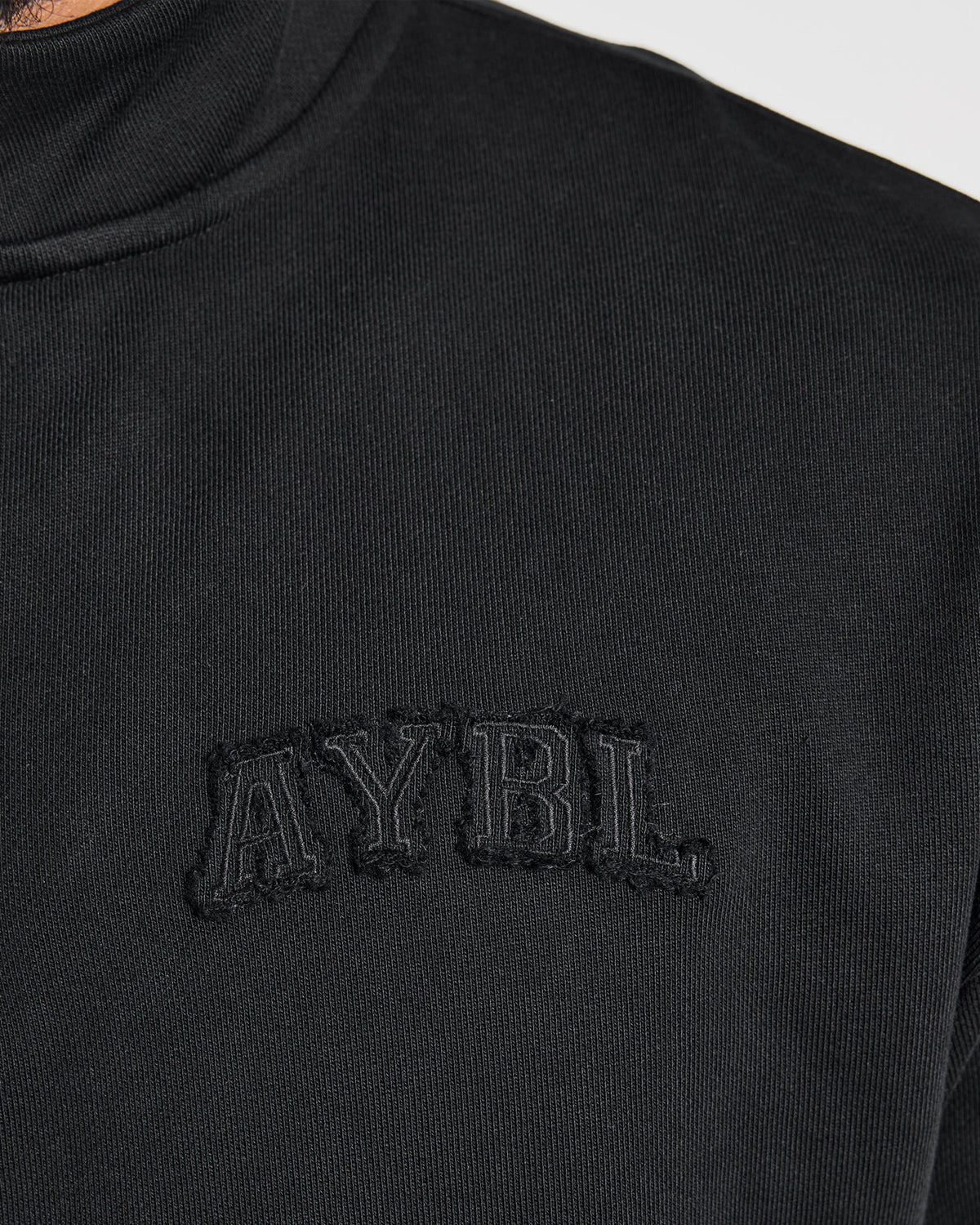 Effortless Oversized 1/4 Zip Pullover - Noir